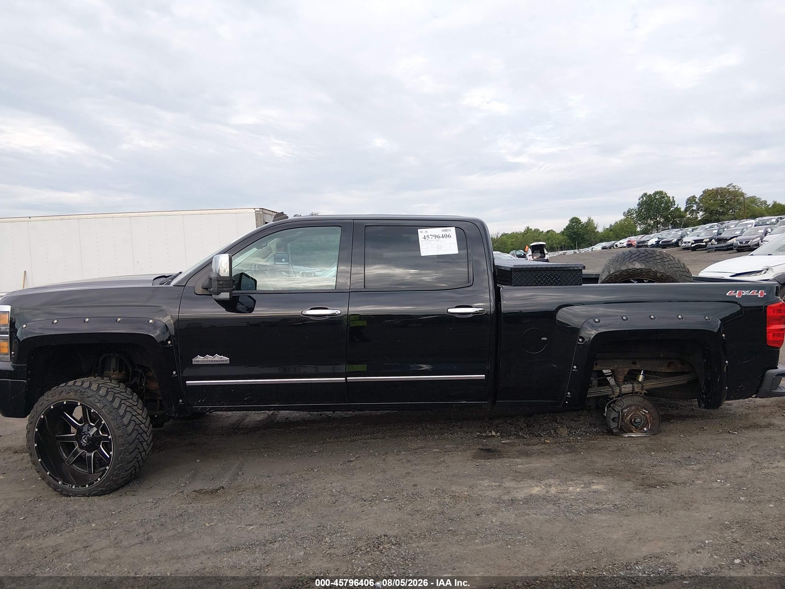2014 Chevrolet Silverado 1500 High Country Black vin: 3GCUKTEC7EG397919