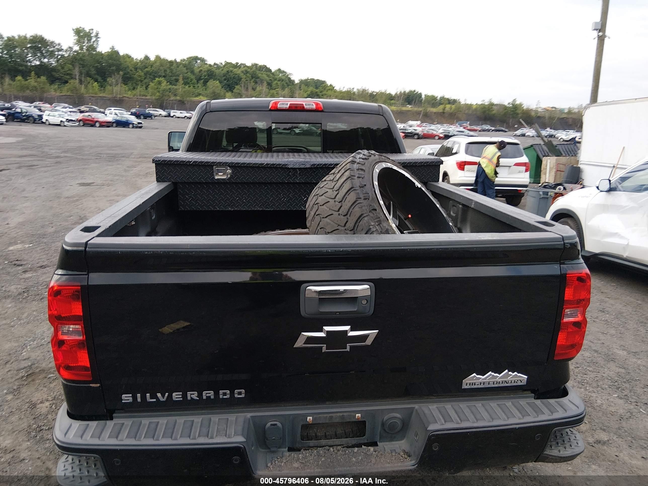 2014 Chevrolet Silverado 1500 High Country Black vin: 3GCUKTEC7EG397919