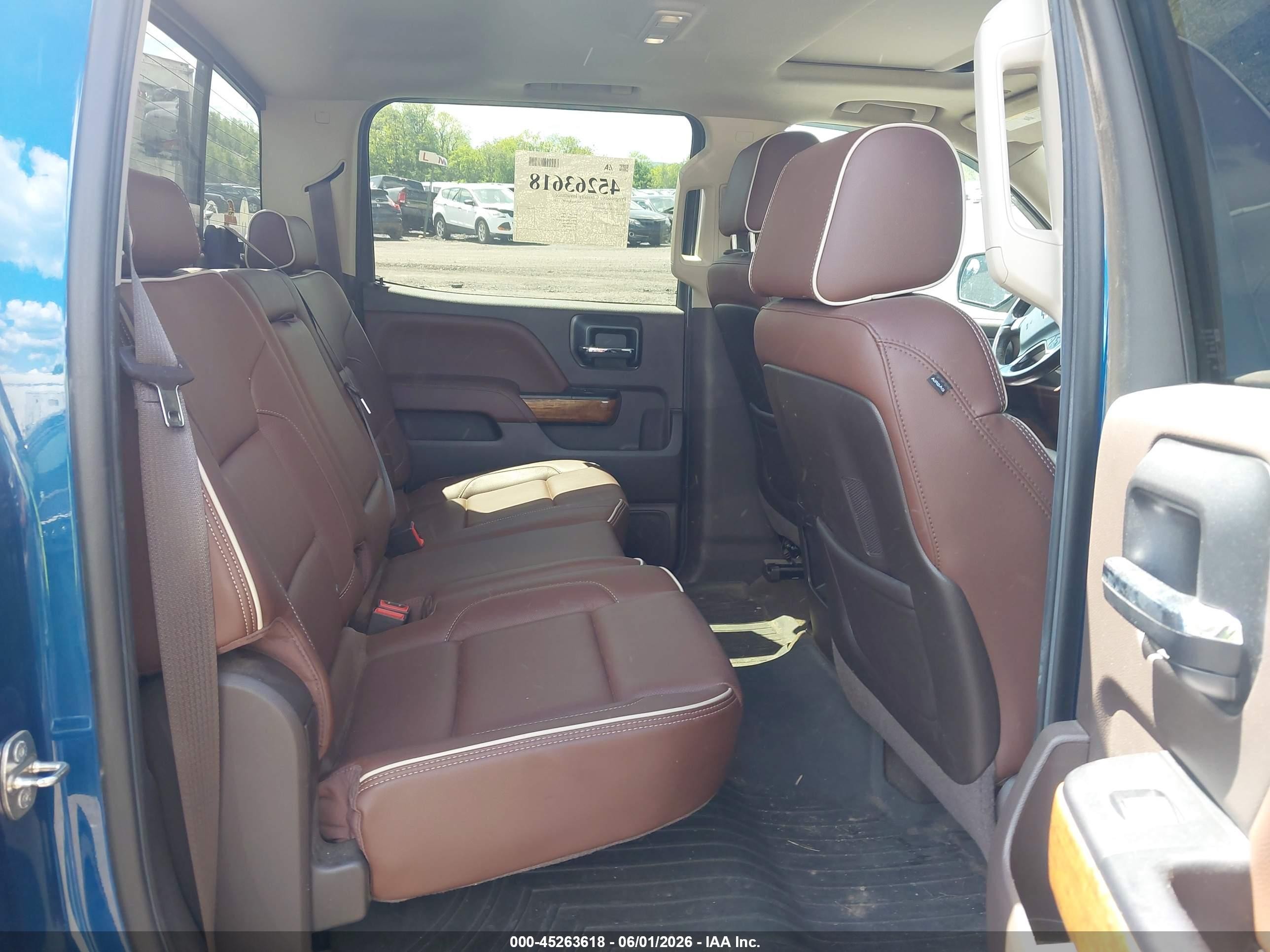 2015 Chevrolet Silverado 1500 High Country Синий vin: 3GCUKTEC7FG251456