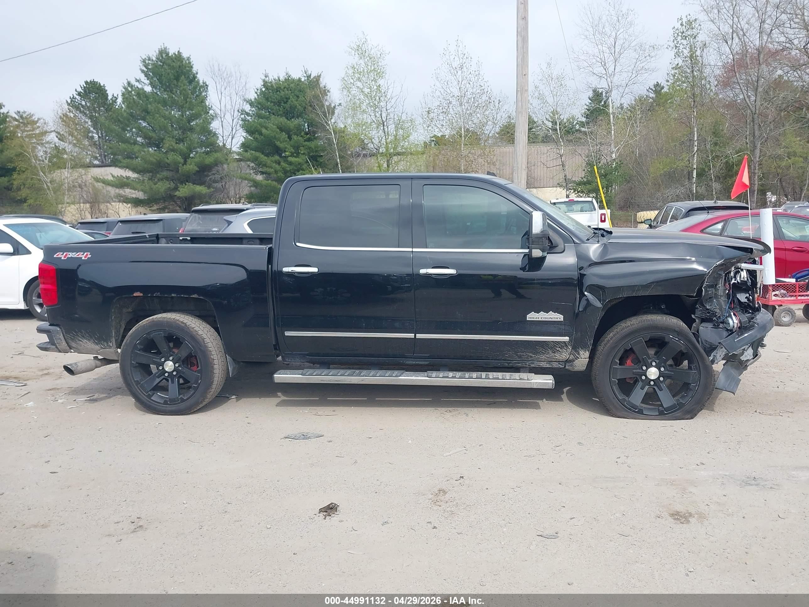 2015 Chevrolet Silverado 1500 High Country Black vin: 3GCUKTEC7FG286952