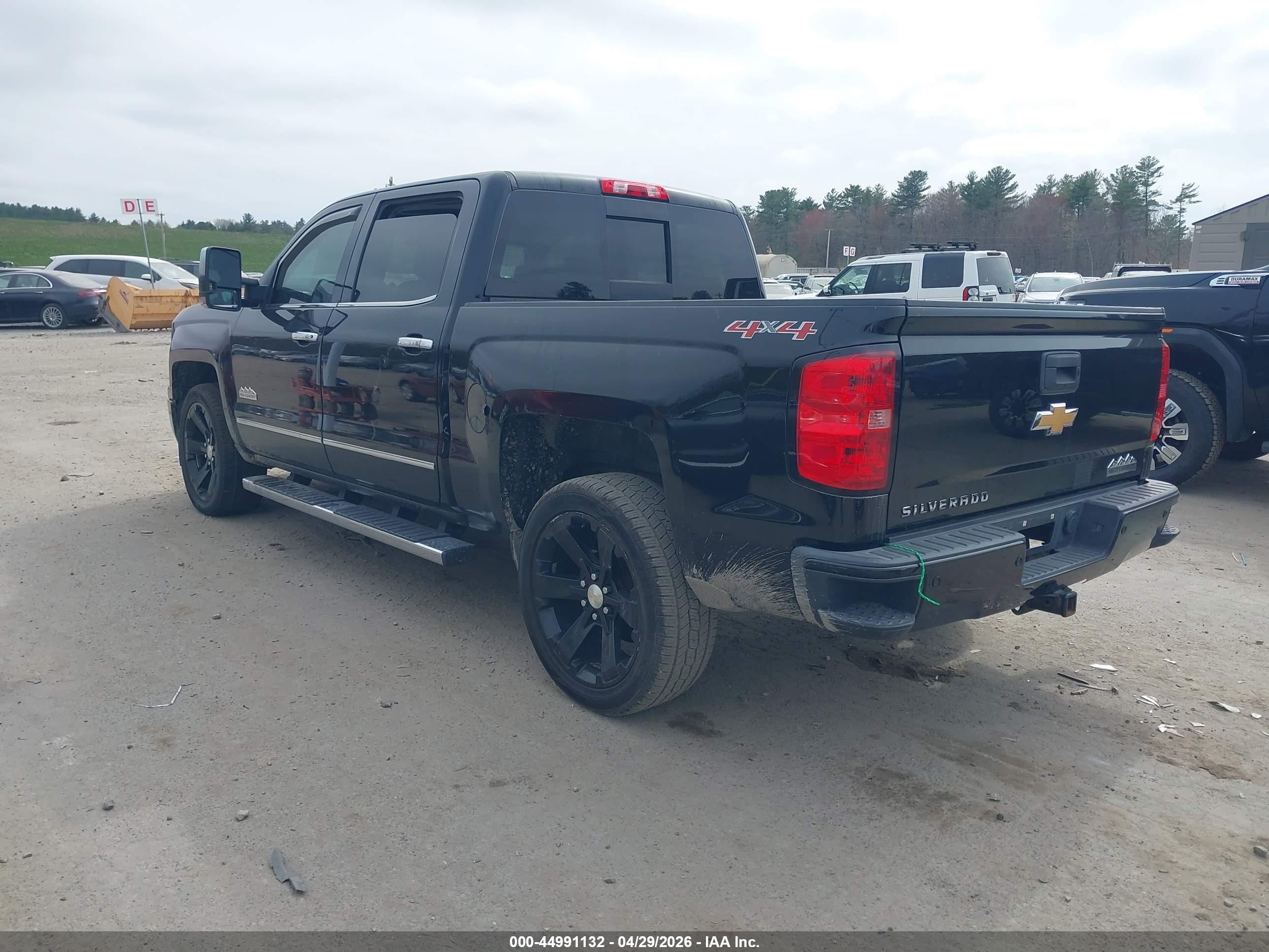 2015 Chevrolet Silverado 1500 High Country Black vin: 3GCUKTEC7FG286952