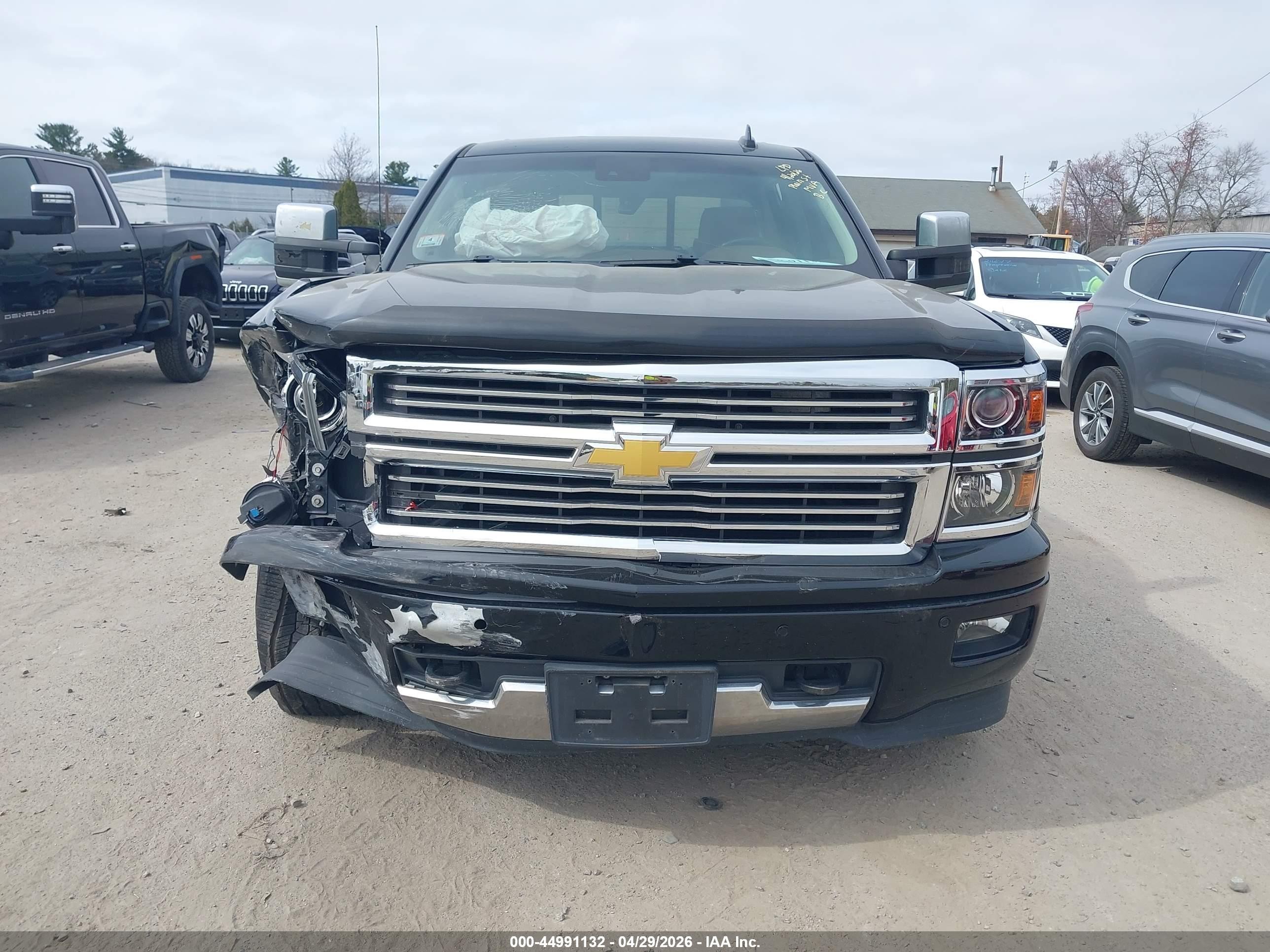 2015 Chevrolet Silverado 1500 High Country Black vin: 3GCUKTEC7FG286952