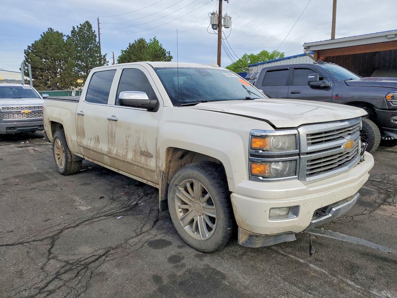 2015 Chevrolet Silverado K1500 High Country White vin: 3GCUKTEC7FG307041