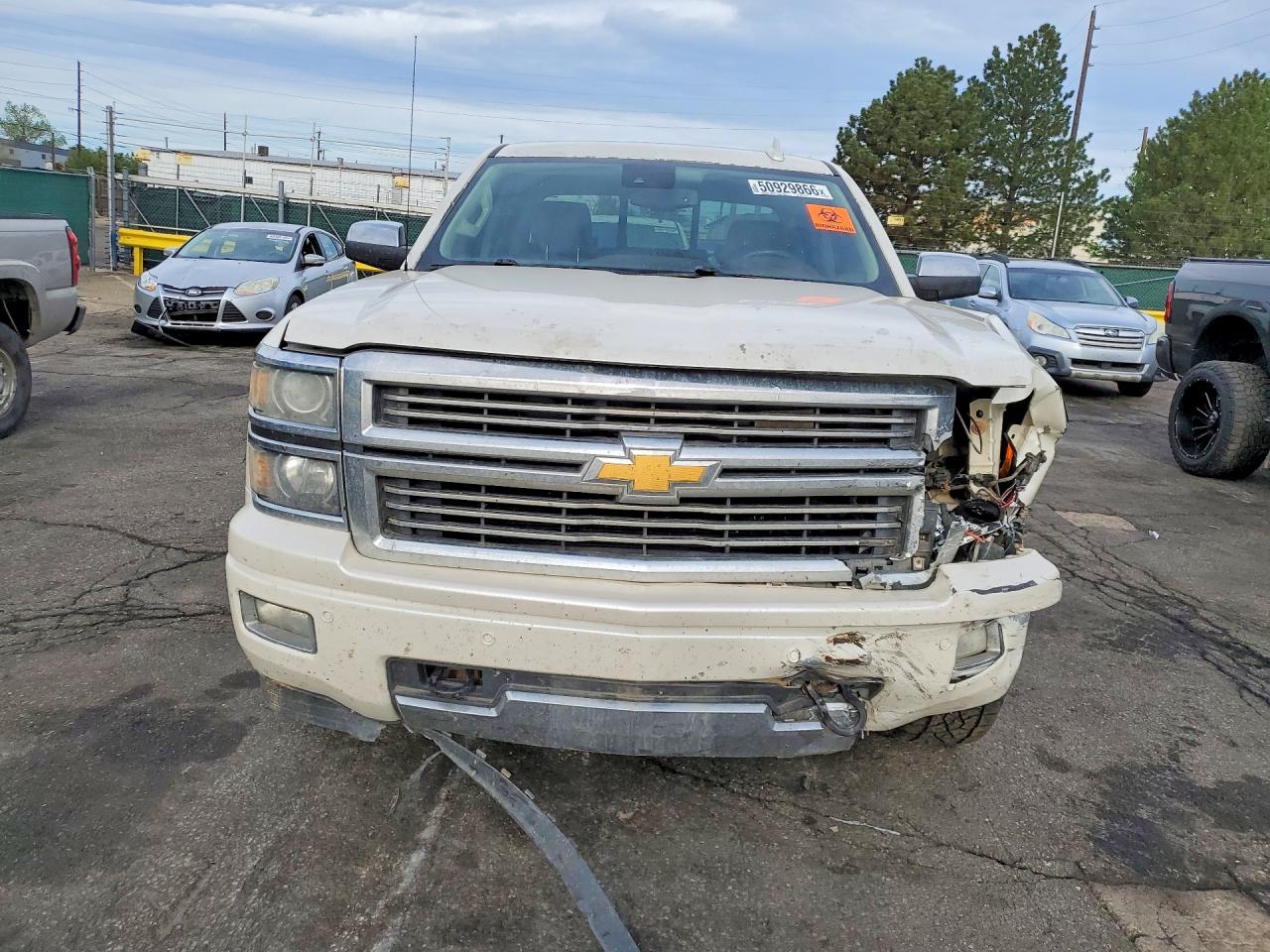2015 Chevrolet Silverado K1500 High Country White vin: 3GCUKTEC7FG307041