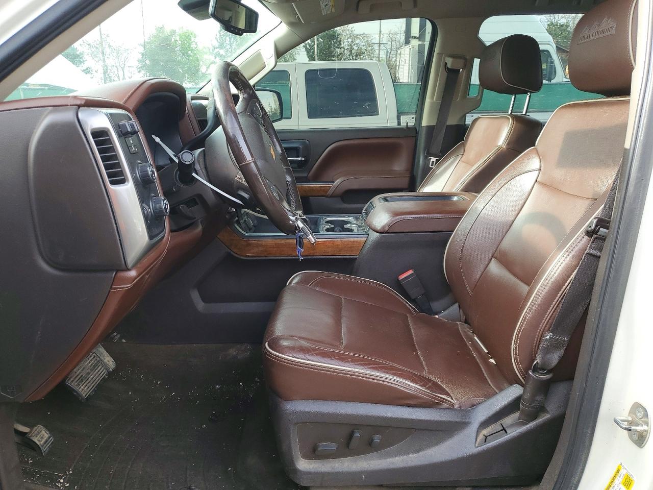 2015 Chevrolet Silverado K1500 High Country White vin: 3GCUKTEC7FG307041