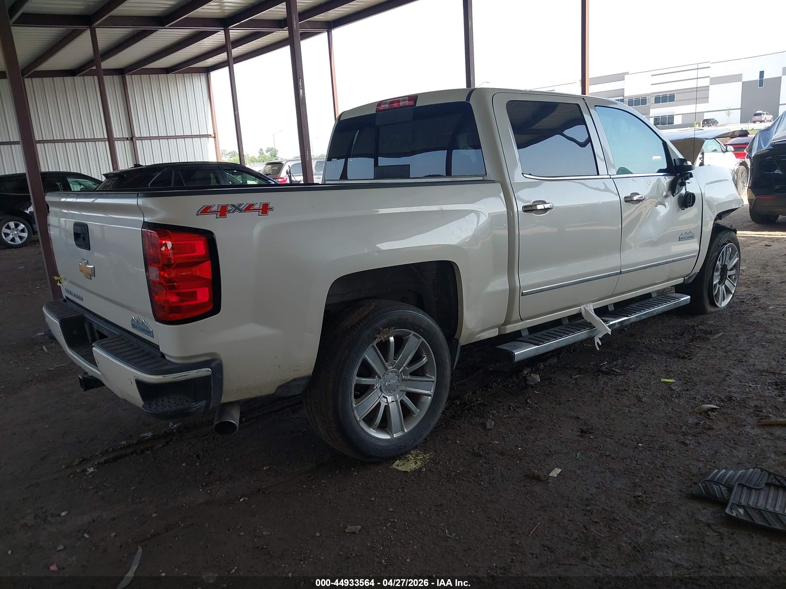 2015 Chevrolet Silverado 1500 High Country Белый vin: 3GCUKTEC8FG143458