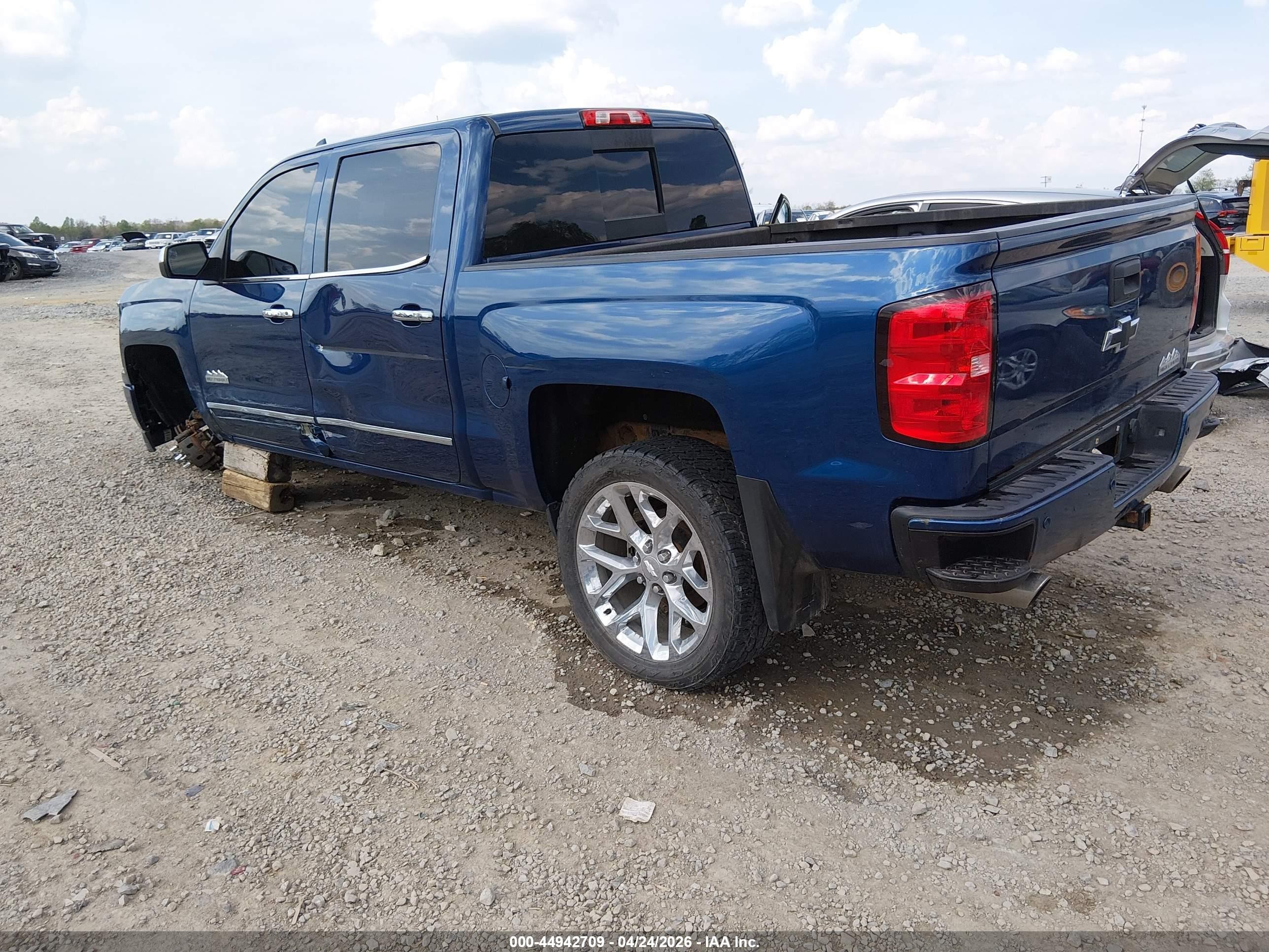 2015 Chevrolet Silverado 1500 High Country Blue vin: 3GCUKTEC8FG248940