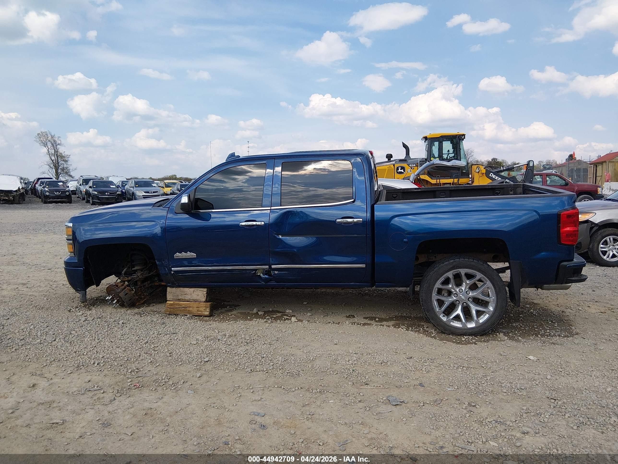 2015 Chevrolet Silverado 1500 High Country Blue vin: 3GCUKTEC8FG248940