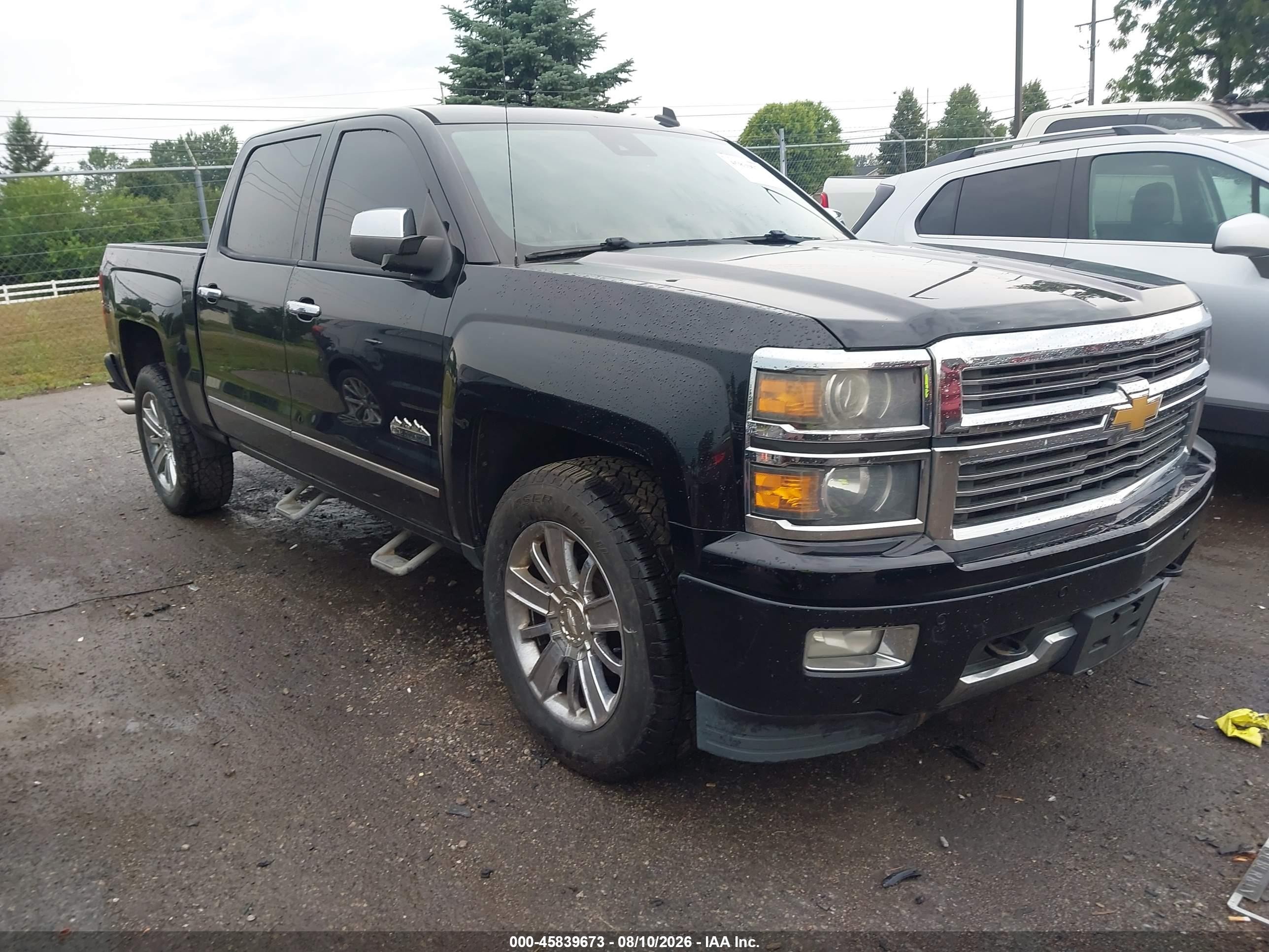 2014 Chevrolet Silverado 1500 High Country Черный vin: 3GCUKTEC9EG501357