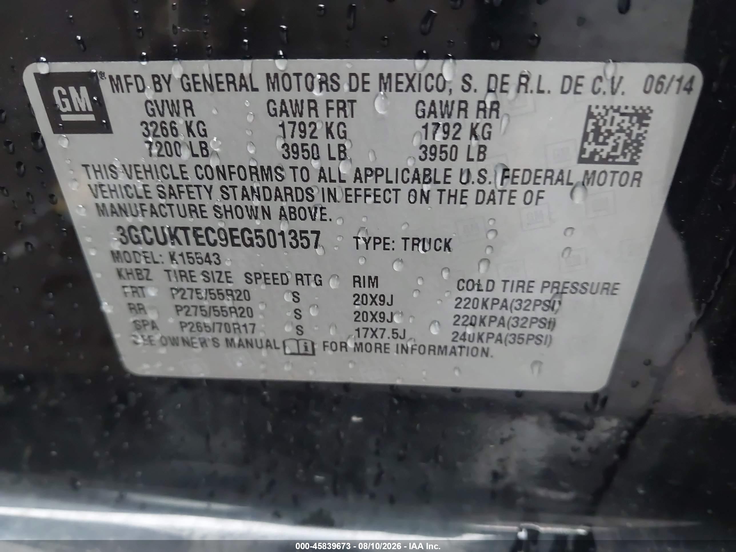 2014 Chevrolet Silverado 1500 High Country Черный vin: 3GCUKTEC9EG501357