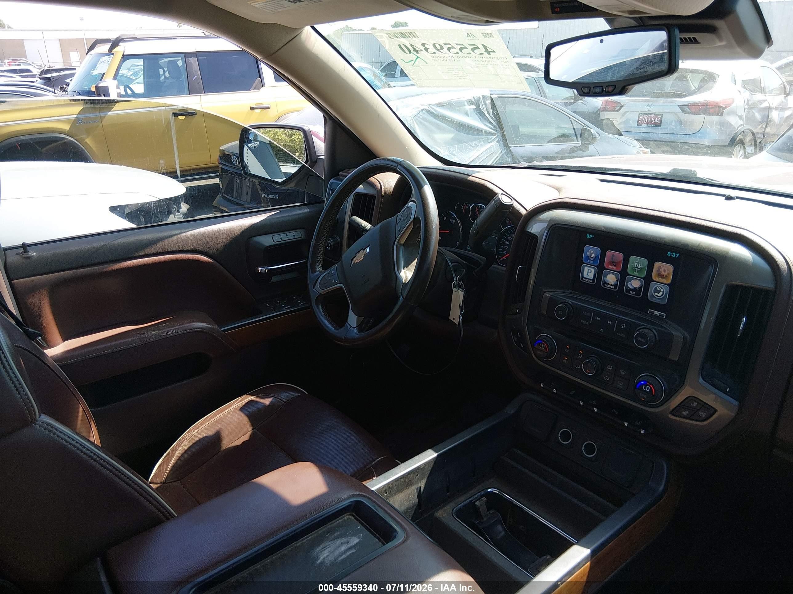 2015 Chevrolet Silverado 1500 High Country Maroon vin: 3GCUKTECXFG281017