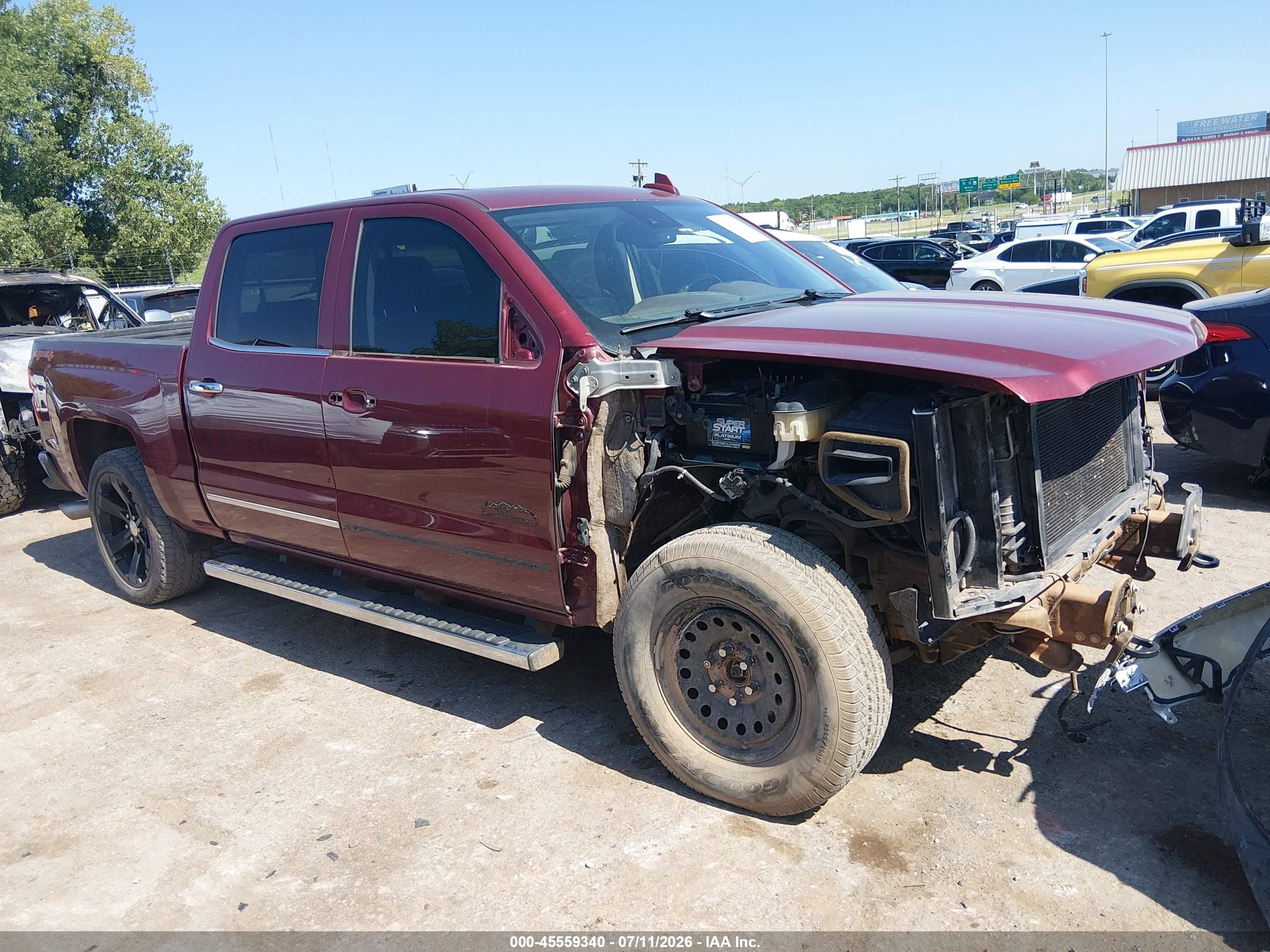 2015 Chevrolet Silverado 1500 High Country Maroon vin: 3GCUKTECXFG281017