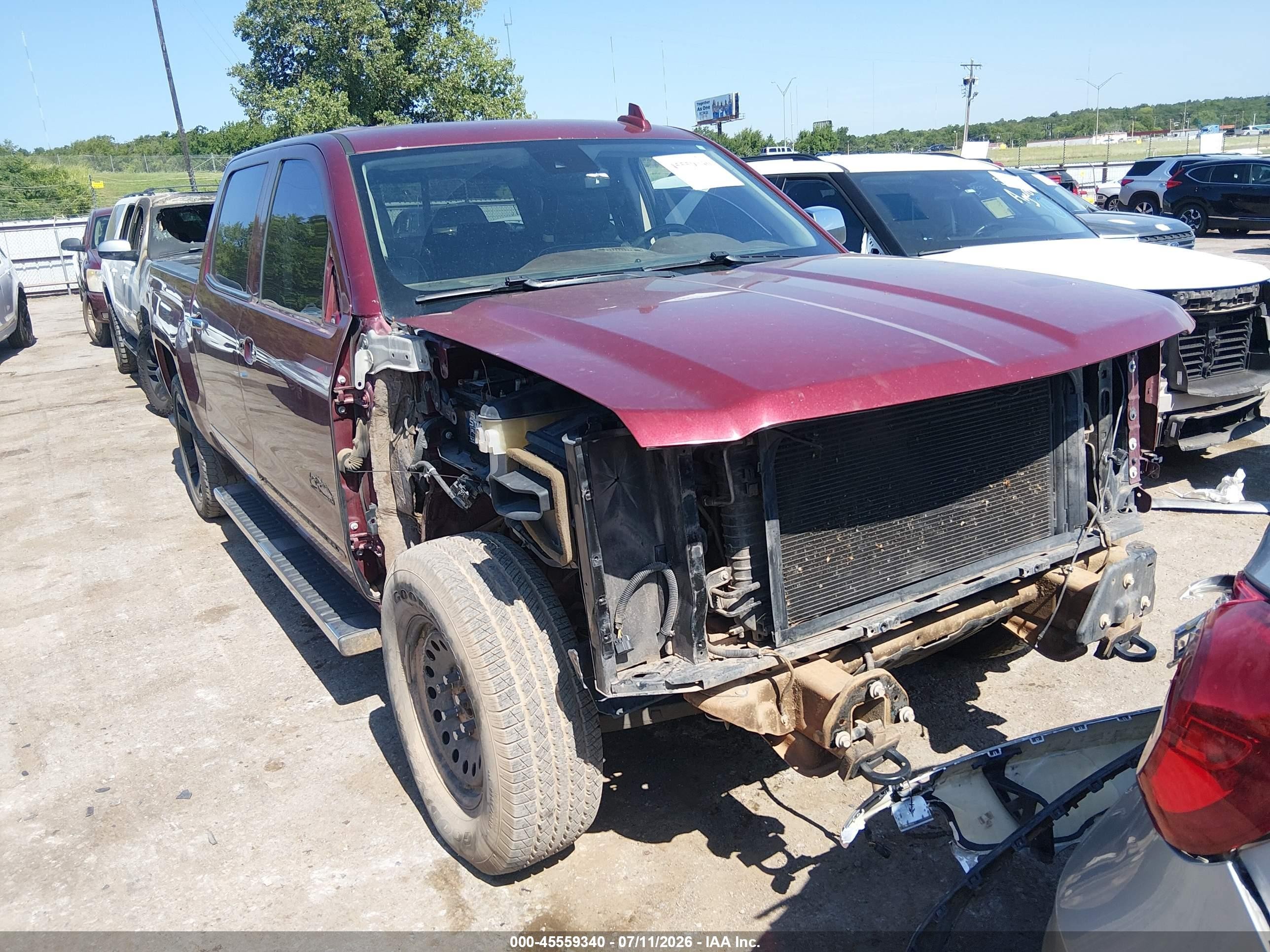 2015 Chevrolet Silverado 1500 High Country Темно-бордовый vin: 3GCUKTECXFG281017
