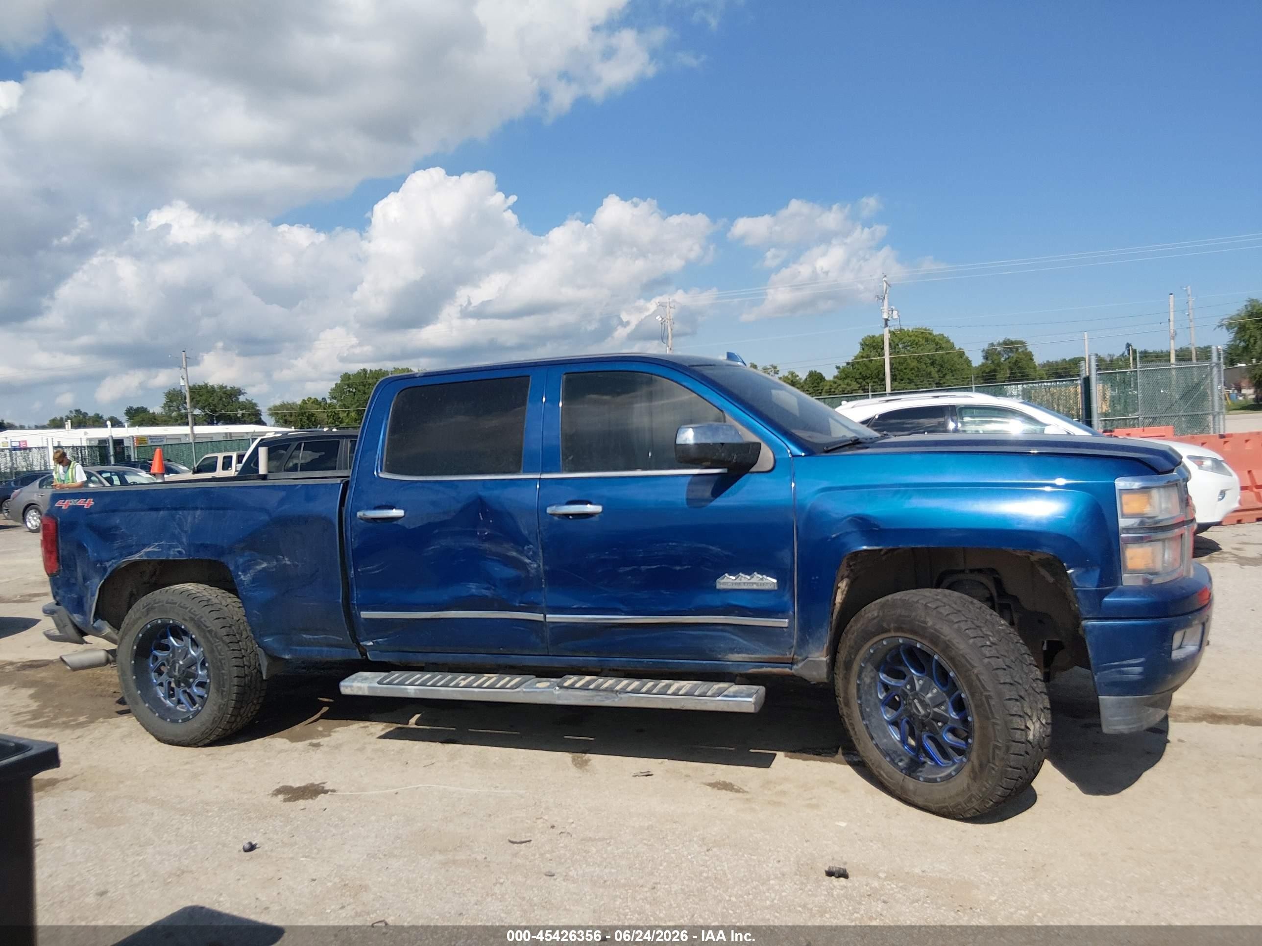 2015 Chevrolet Silverado 1500 High Country Синий vin: 3GCUKTEJ5FG326721