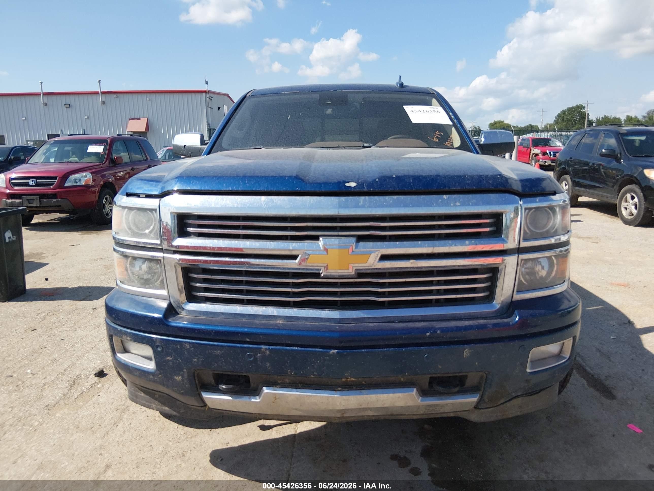 2015 Chevrolet Silverado 1500 High Country Синий vin: 3GCUKTEJ5FG326721