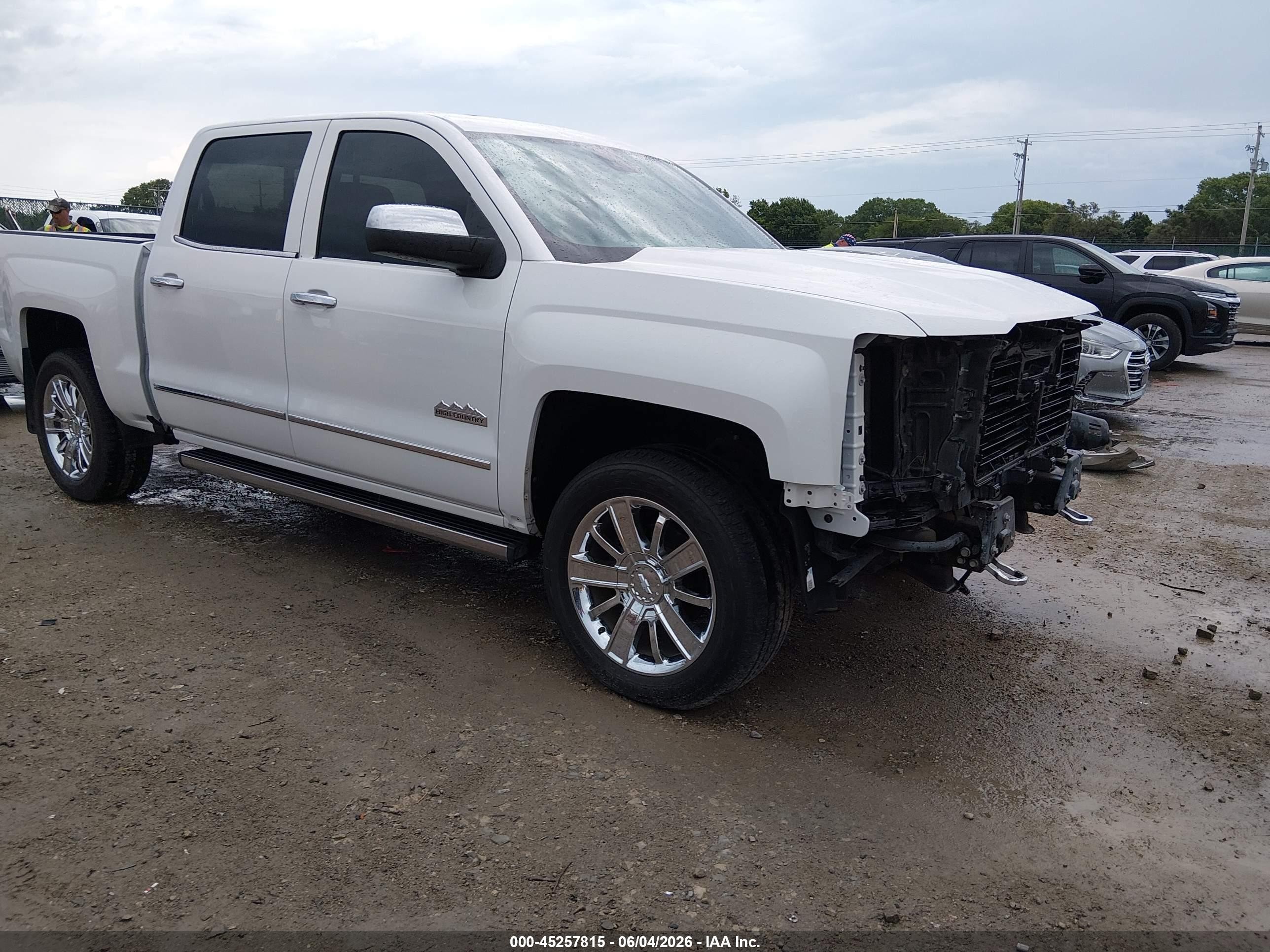 2018 Chevrolet Silverado 1500 High Country White vin: 3GCUKTEJ8JG145105
