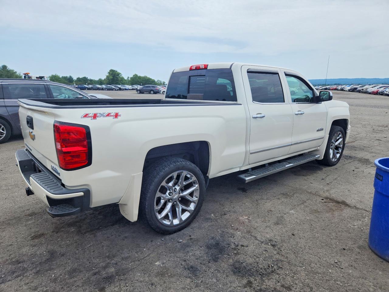 2015 Chevrolet Silverado K1500 High Country White vin: 3GCUKTEJ9FG200510