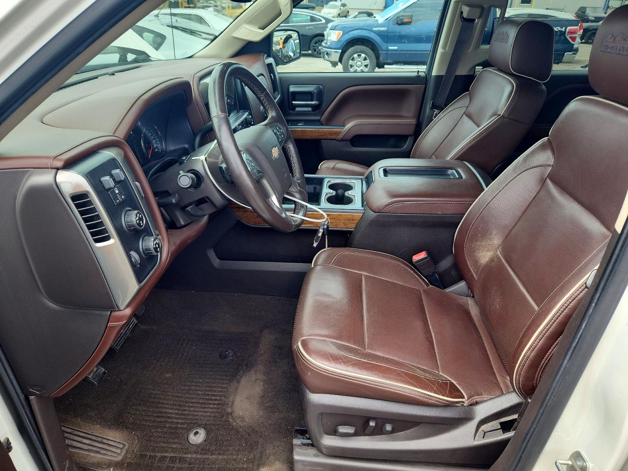 2015 Chevrolet Silverado K1500 High Country White vin: 3GCUKTEJ9FG200510
