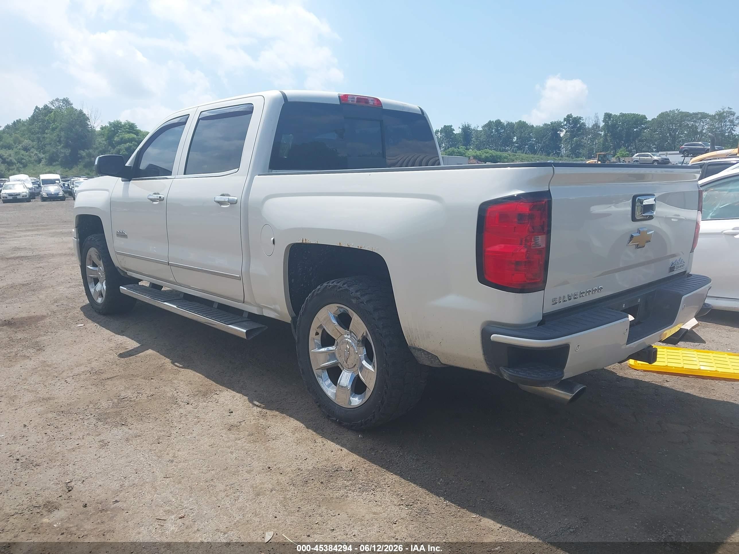 2014 Chevrolet Silverado 1500 High Country White vin: 3GCUKTEJXEG516626