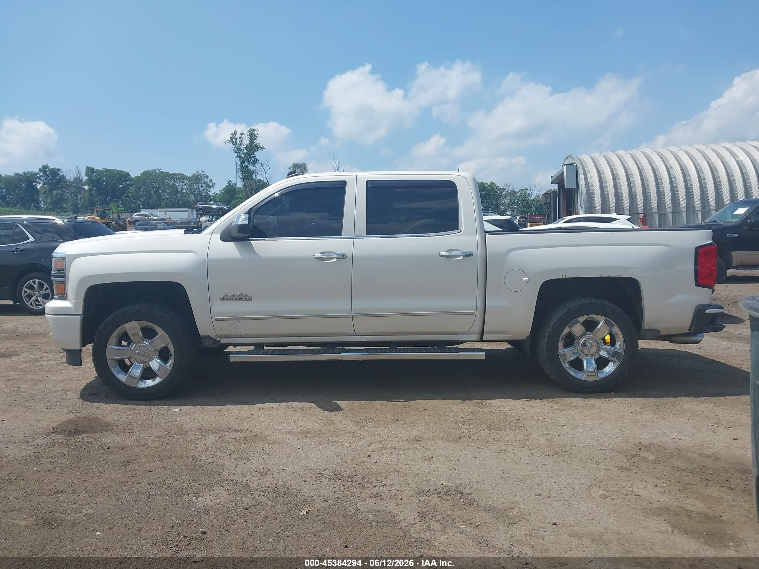 2014 Chevrolet Silverado 1500 High Country White vin: 3GCUKTEJXEG516626