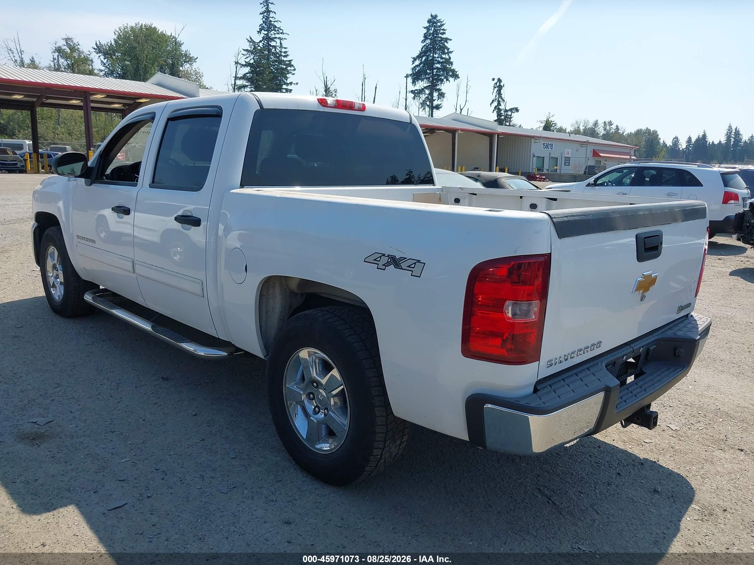2012 Chevrolet Silverado 1500 Hybrid 1hy Белый vin: 3GCUKUEJ4CG148009