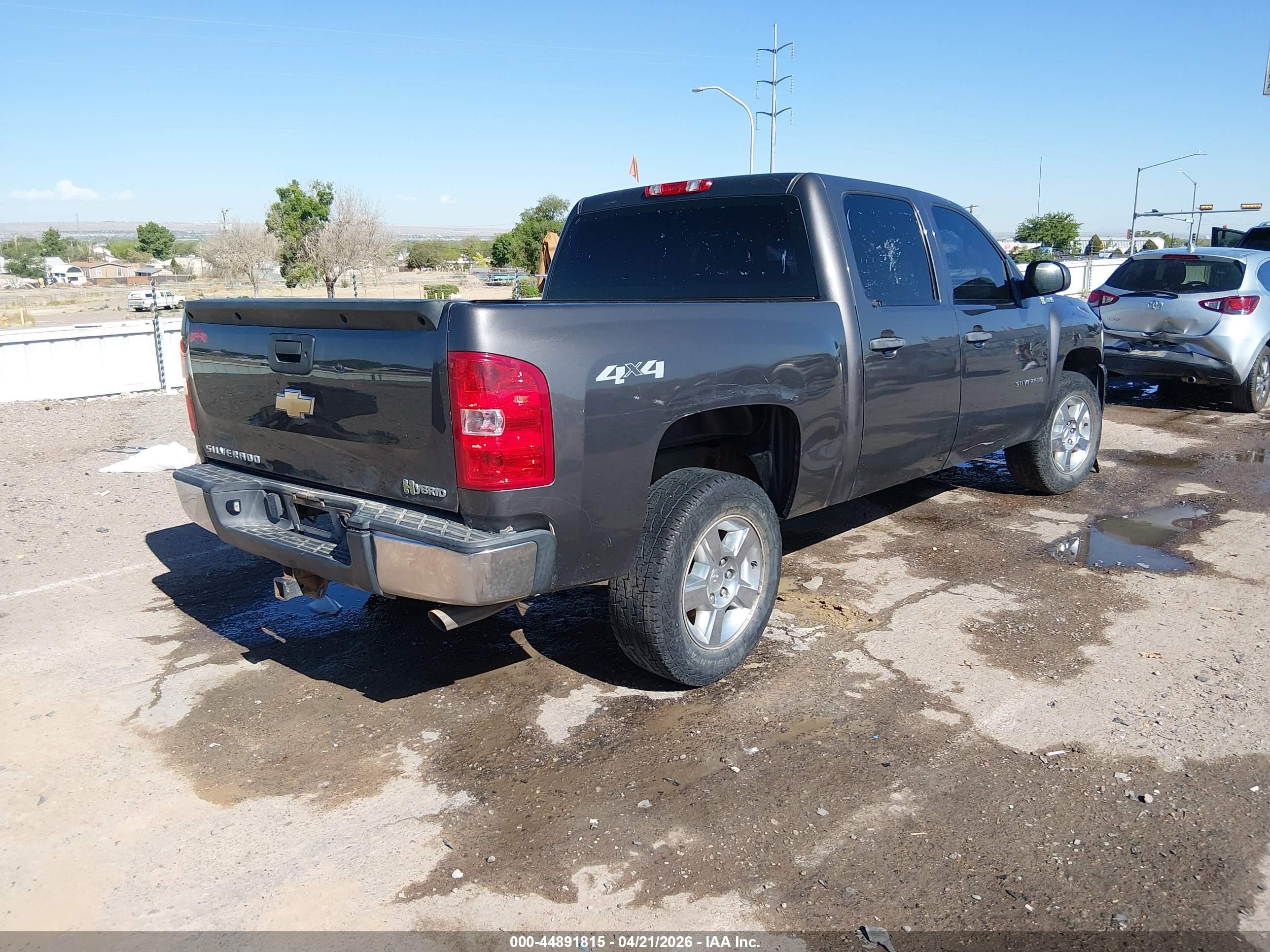 2011 Chevrolet Silverado 1500 Hybrid 1hy Gray vin: 3GCUKUEJ6BG103684