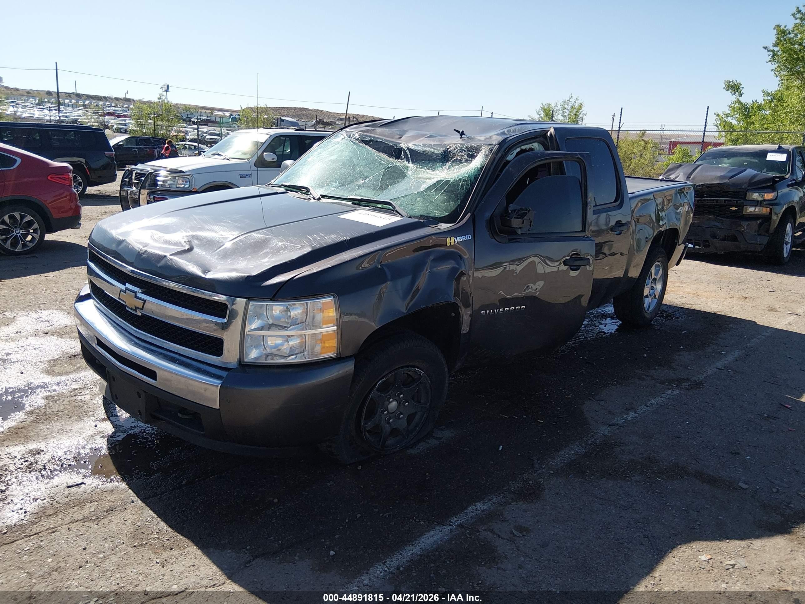 2011 Chevrolet Silverado 1500 Hybrid 1hy Gray vin: 3GCUKUEJ6BG103684