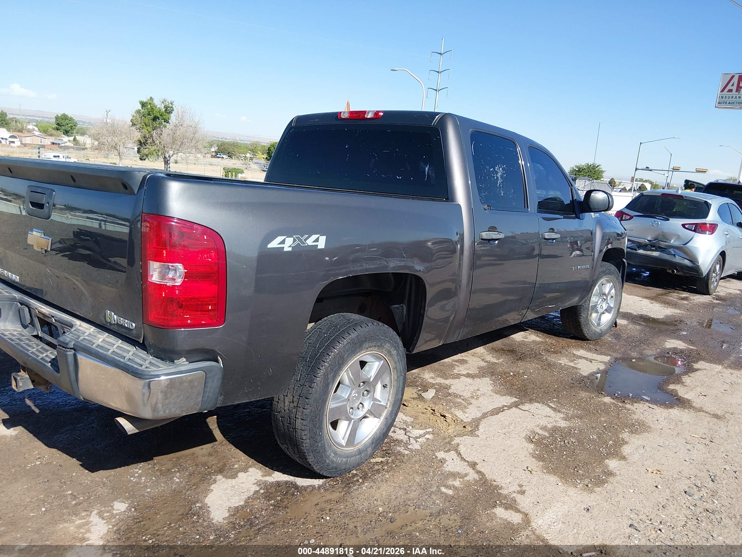 2011 Chevrolet Silverado 1500 Hybrid 1hy Gray vin: 3GCUKUEJ6BG103684