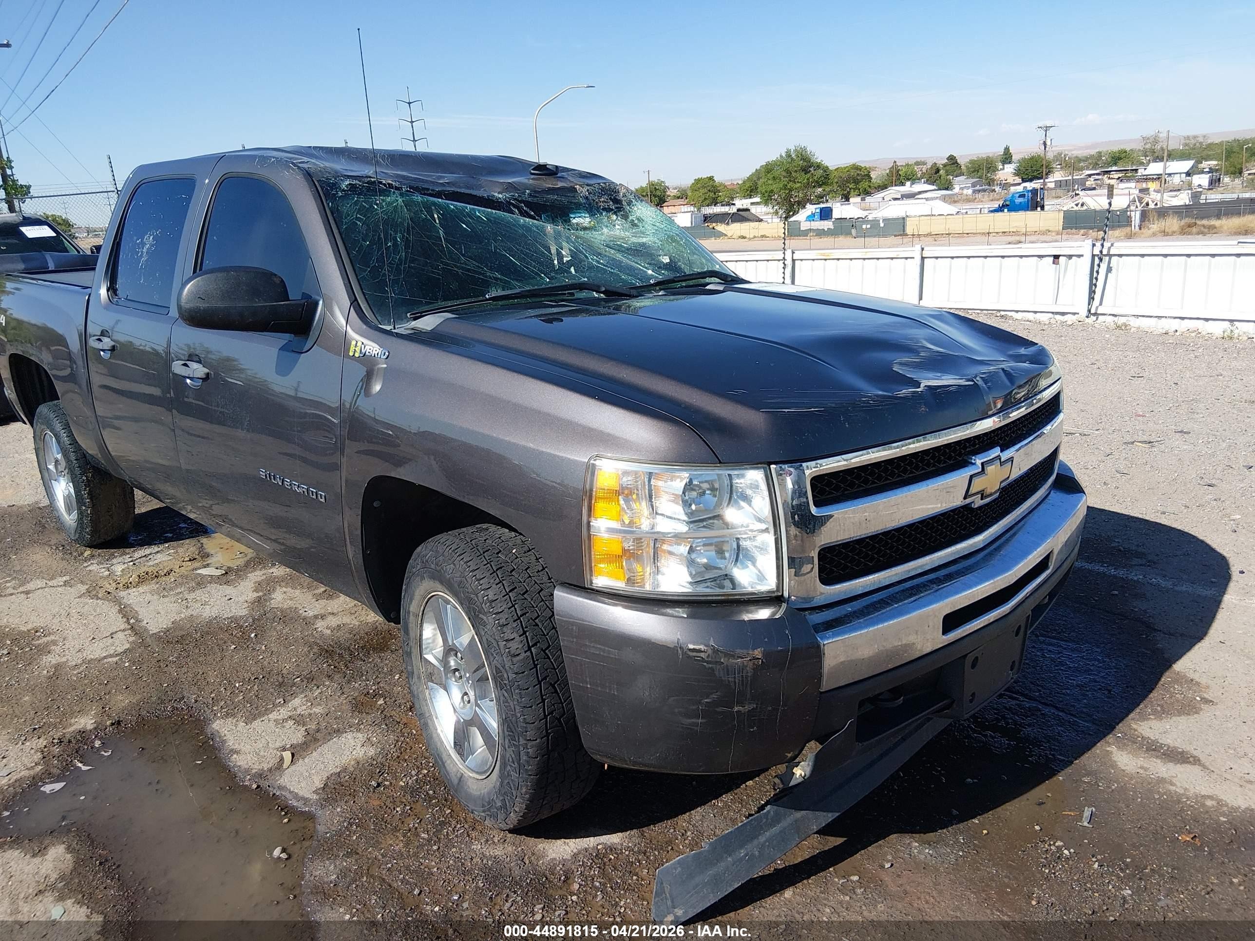 2011 Chevrolet Silverado 1500 Hybrid 1hy Gray vin: 3GCUKUEJ6BG103684