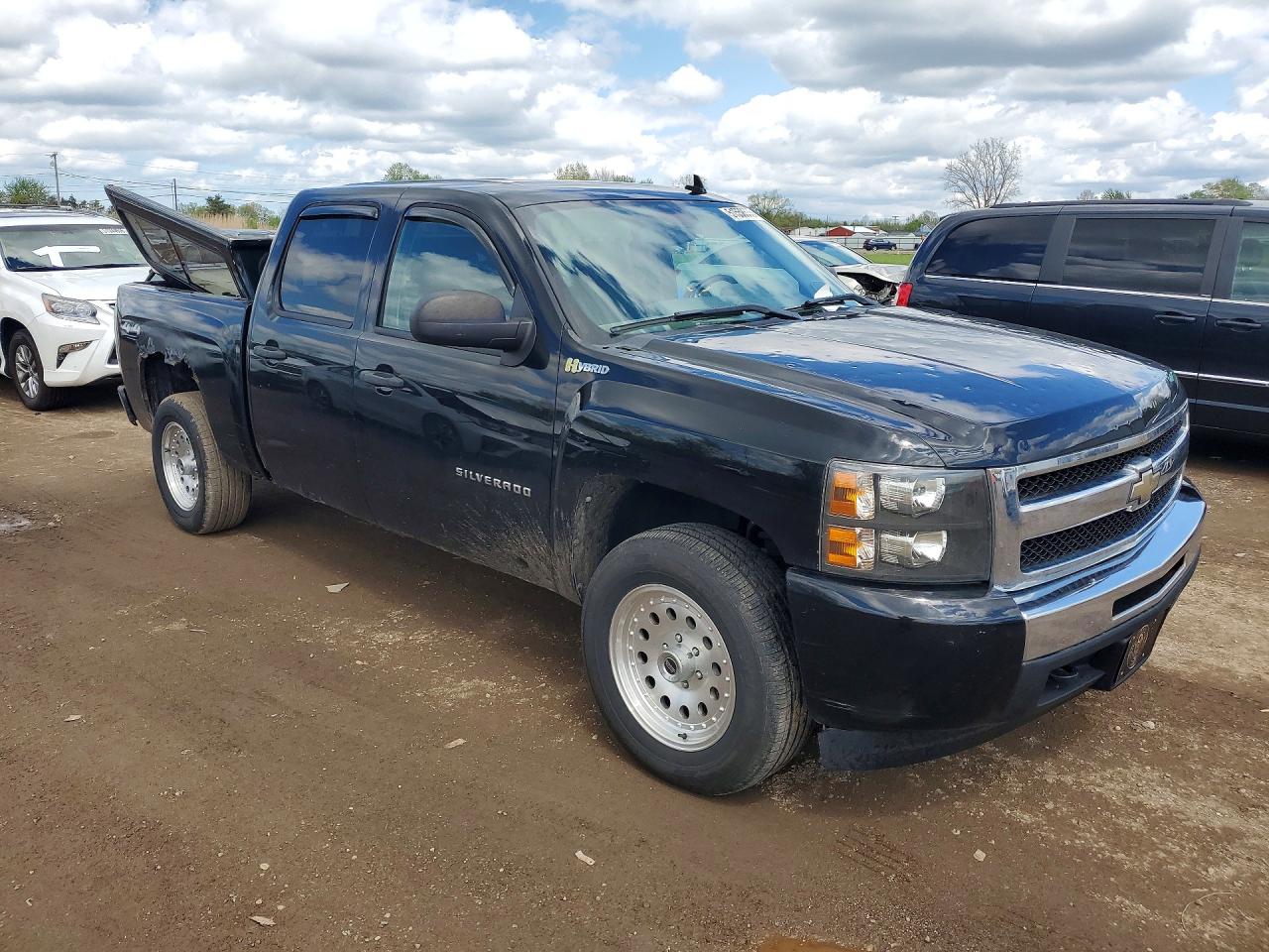 2011 Chevrolet Silverado K1500 Hybrid Black vin: 3GCUKUEJ8BG116355