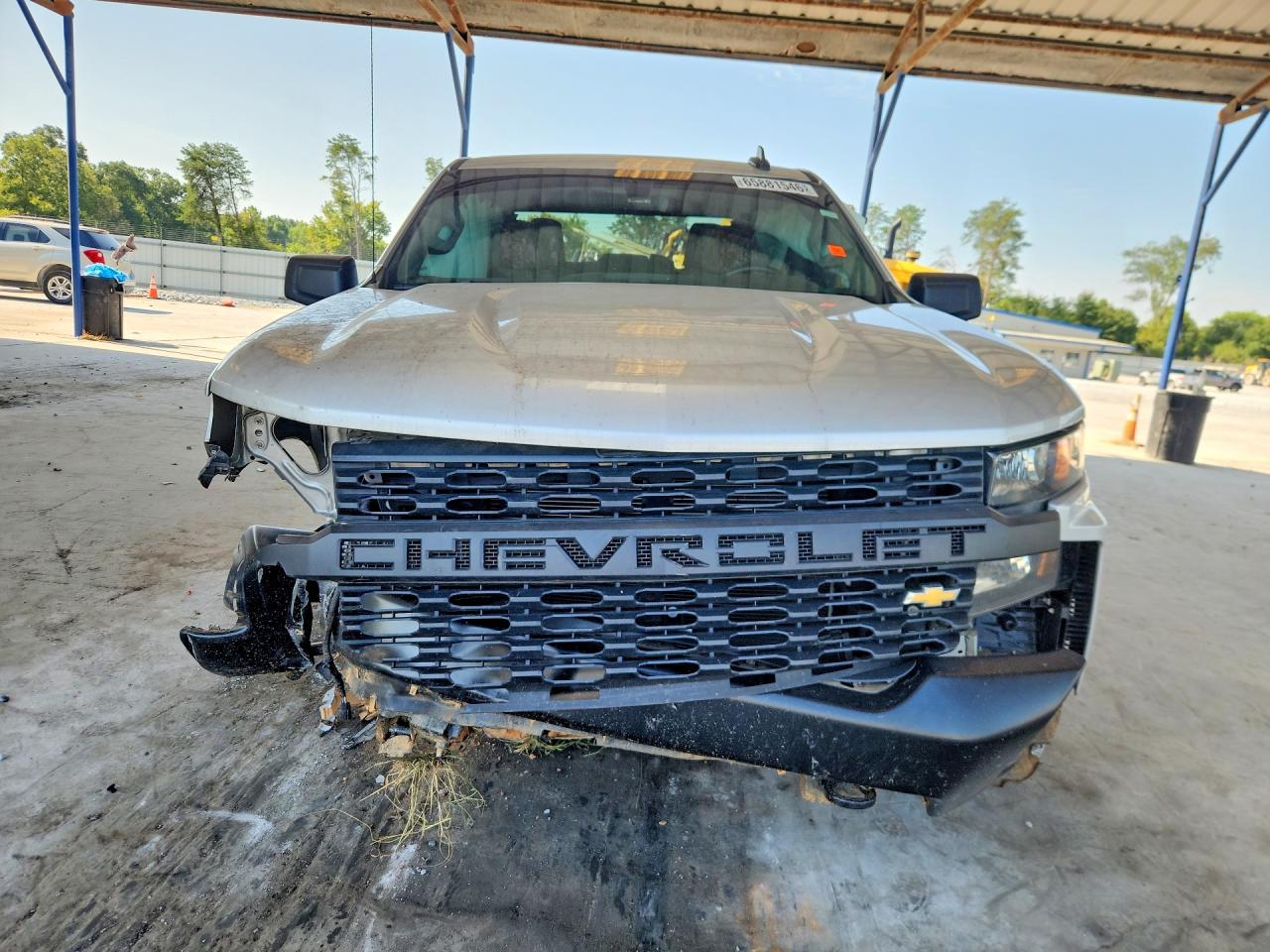 2020 Chevrolet Silverado K1500 Серебряный vin: 3GCUYAEF5LG393667