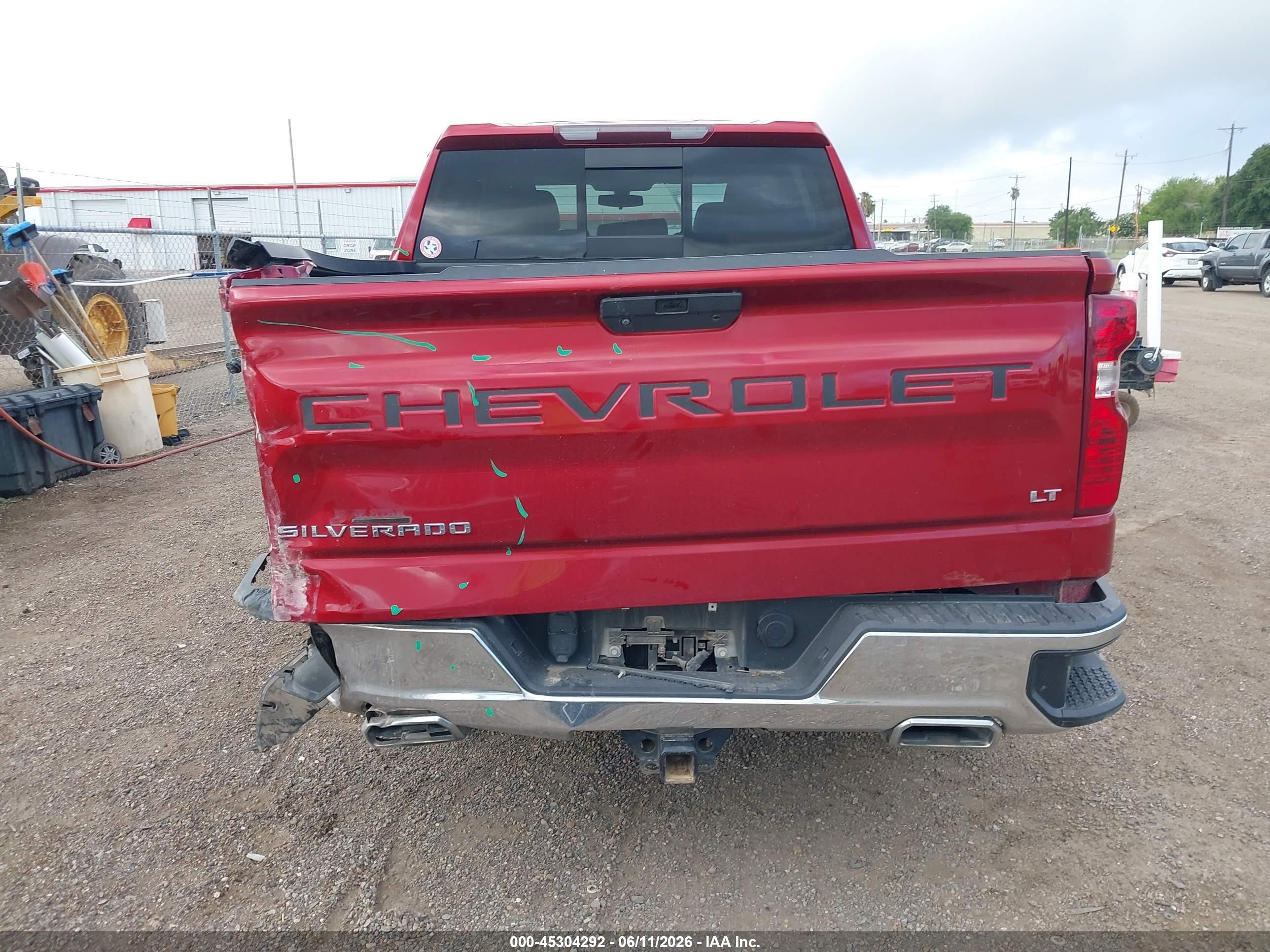 2021 Chevrolet Silverado 1500 4wd  Short Bed Lt Красный vin: 3GCUYDED1MG148222