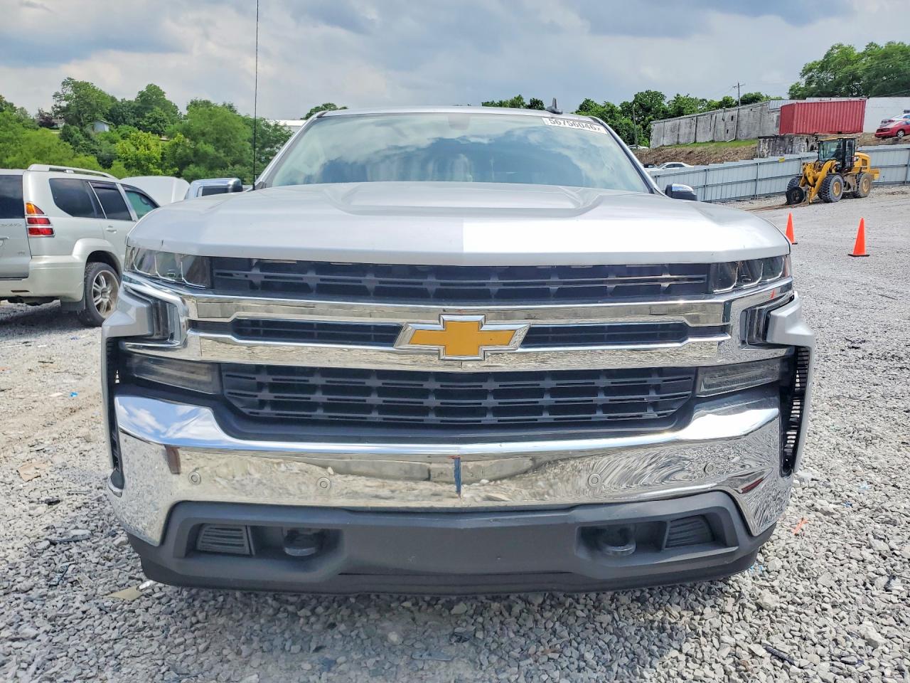 2020 Chevrolet Silverado K1500 Lt Silver vin: 3GCUYDED7LG411716