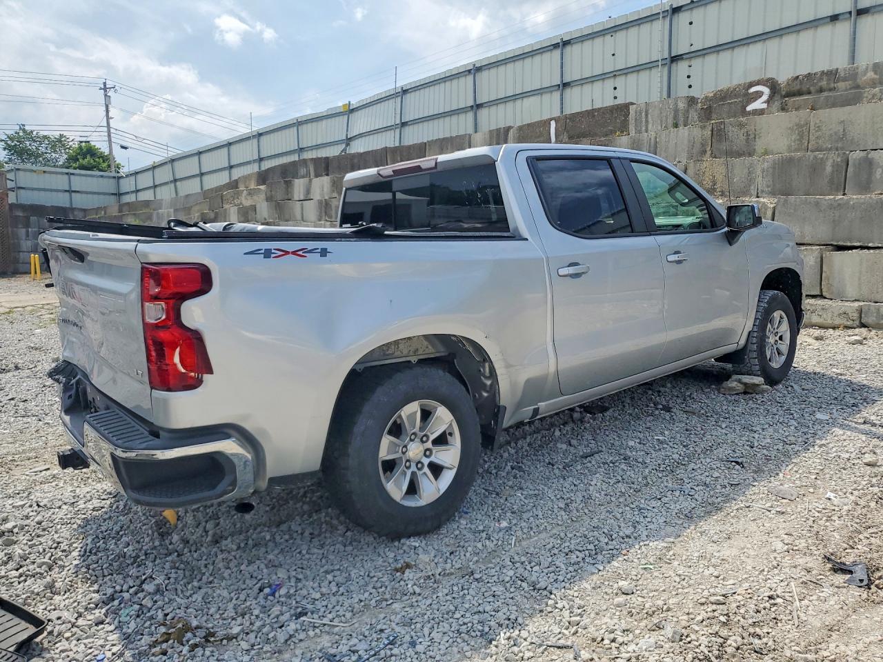 2020 Chevrolet Silverado K1500 Lt Silver vin: 3GCUYDED7LG411716
