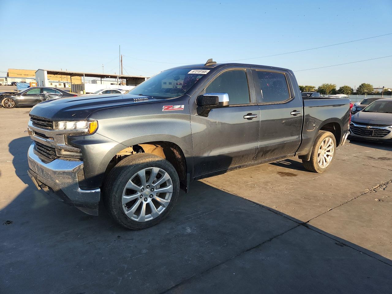 2021 Chevrolet Silverado K1500 Lt Gray vin: 3GCUYDET2MG117648