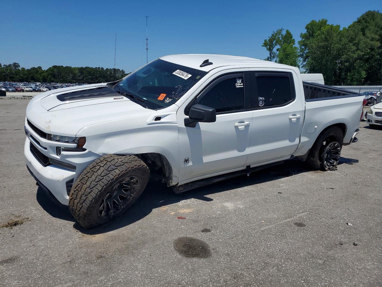 2021 Chevrolet Silverado K1500 Rst Белый vin: 3GCUYEED1MG160506