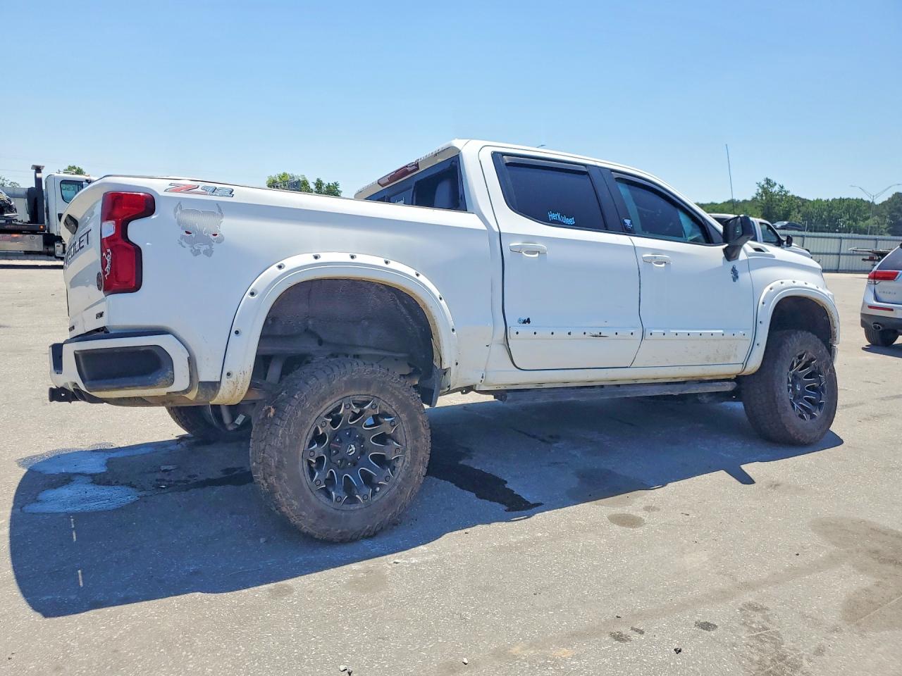 2021 Chevrolet Silverado K1500 Rst Белый vin: 3GCUYEED1MG160506