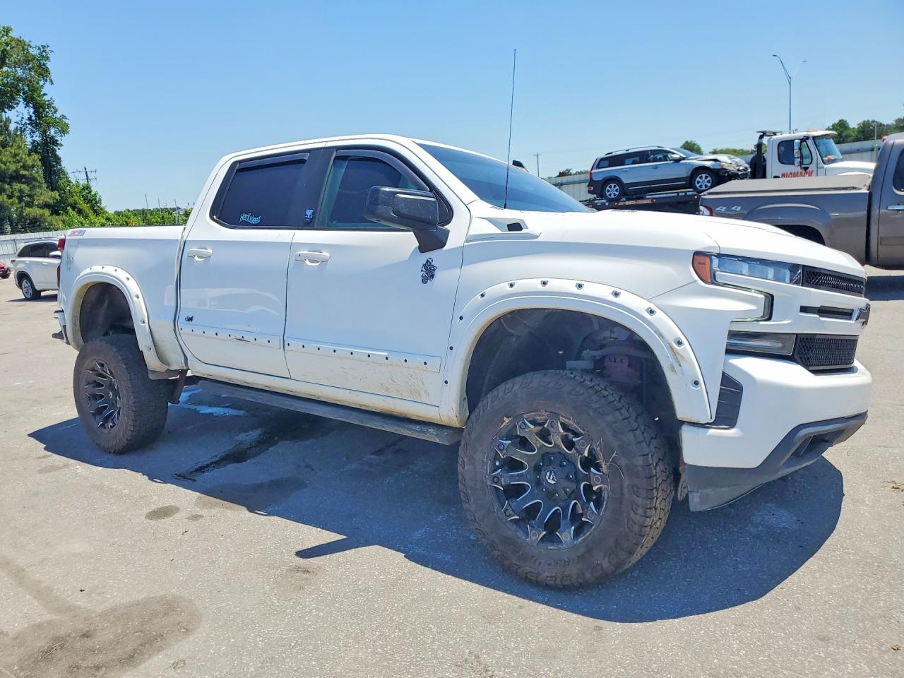 2021 Chevrolet Silverado K1500 Rst Белый vin: 3GCUYEED1MG160506