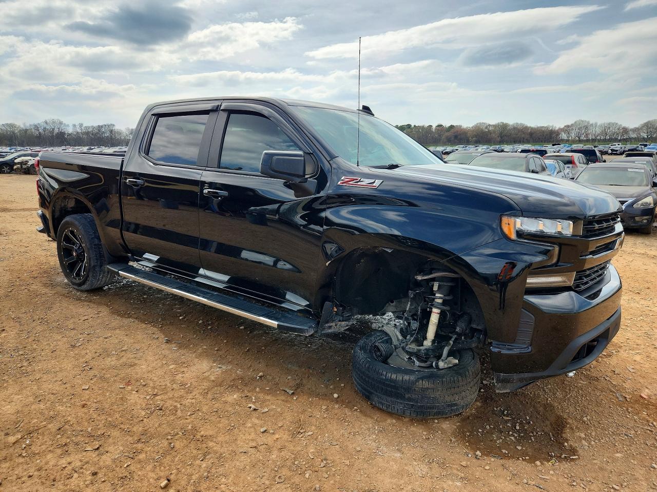 2020 Chevrolet Silverado K1500 Rst Черный vin: 3GCUYEED9LG401906
