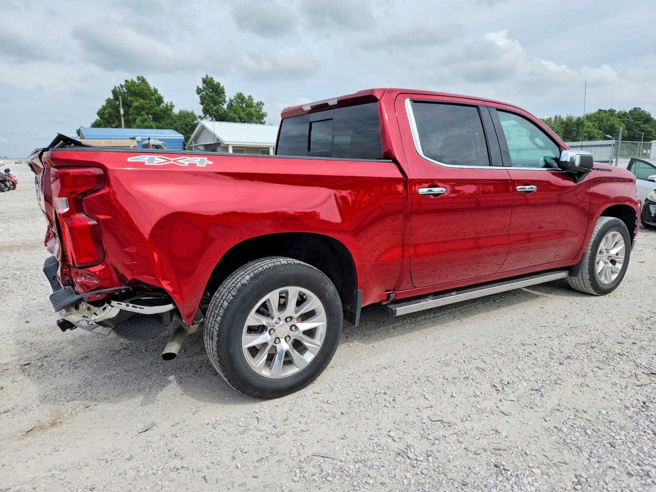 2021 Chevrolet Silverado K1500 Ltz Red vin: 3GCUYGED5MG422703