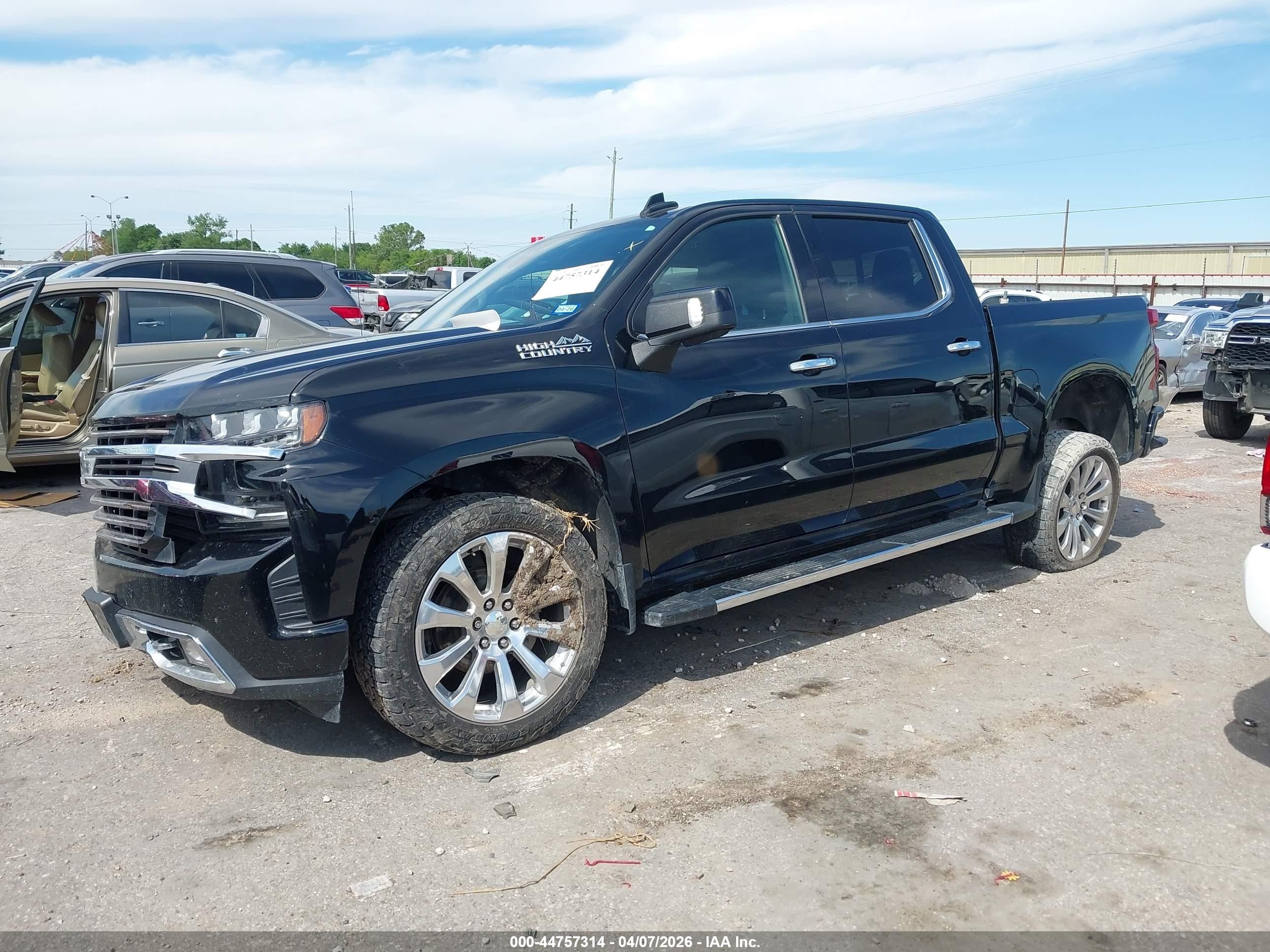 2022 Chevrolet Silverado 1500 Ltd 4wd  Short Bed High Country Black vin: 3GCUYHED9NG200138