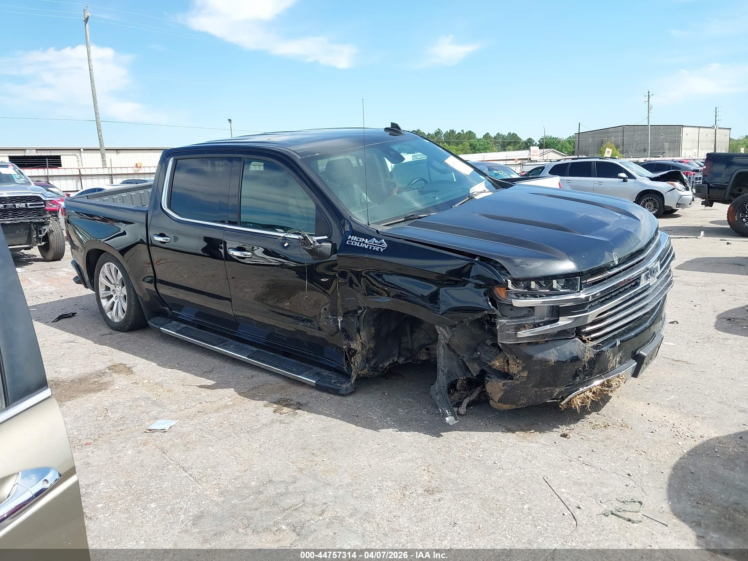 2022 Chevrolet Silverado 1500 Ltd 4wd  Short Bed High Country Black vin: 3GCUYHED9NG200138