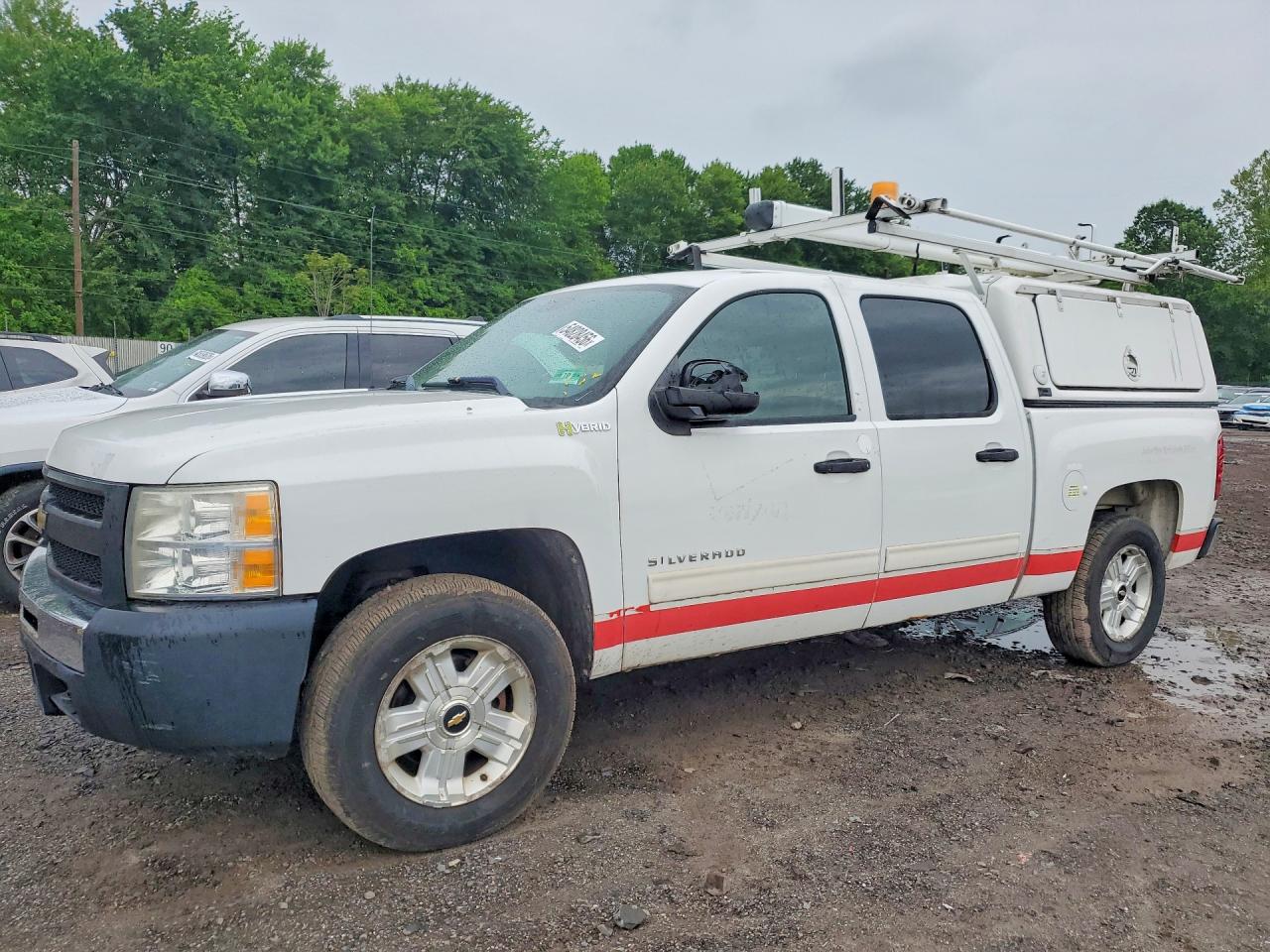 2010 Chevrolet Silverado C1500 Hybrid White vin: 3GCXCUEJ8AG252204