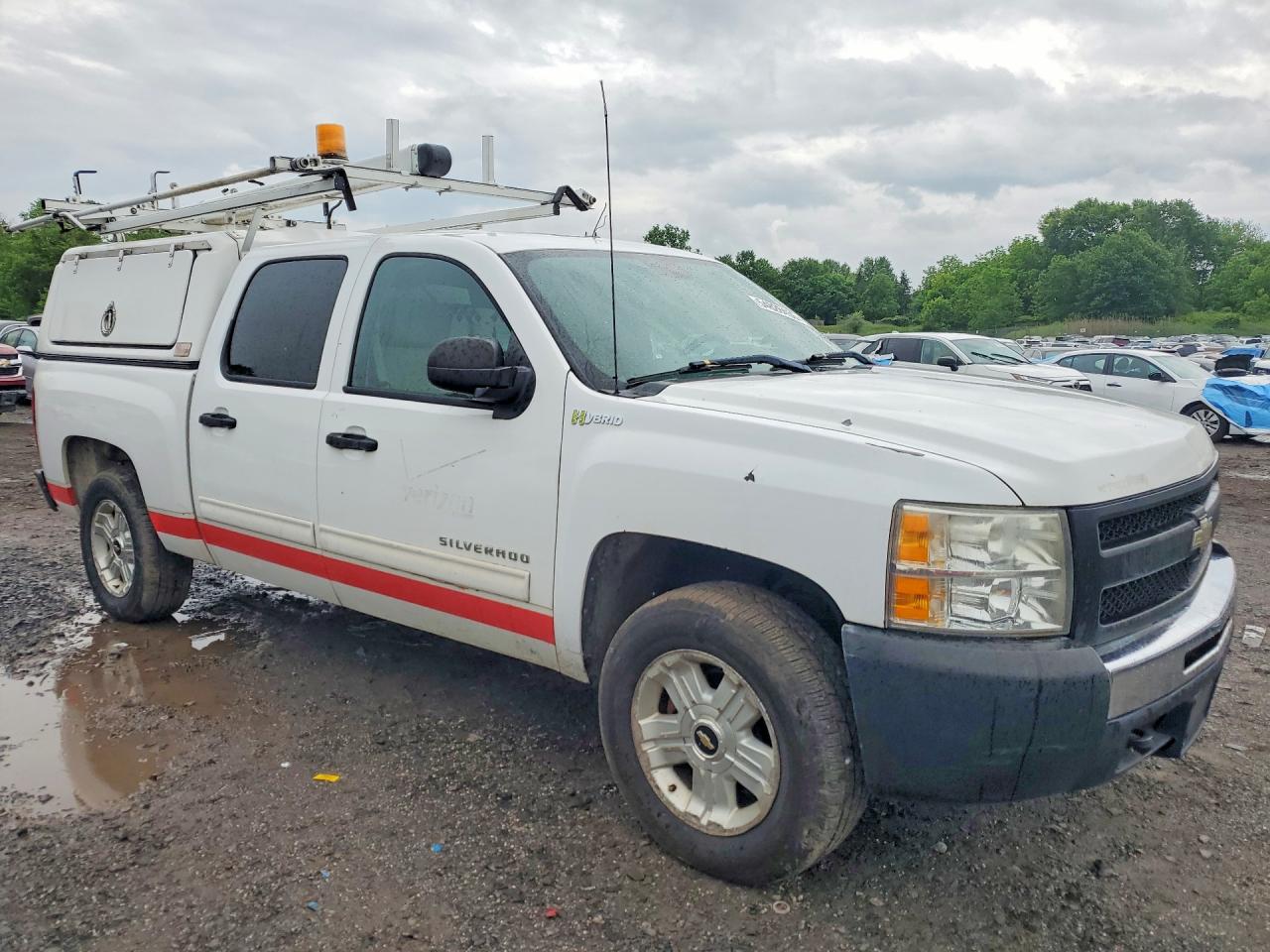 2010 Chevrolet Silverado C1500 Hybrid White vin: 3GCXCUEJ8AG252204