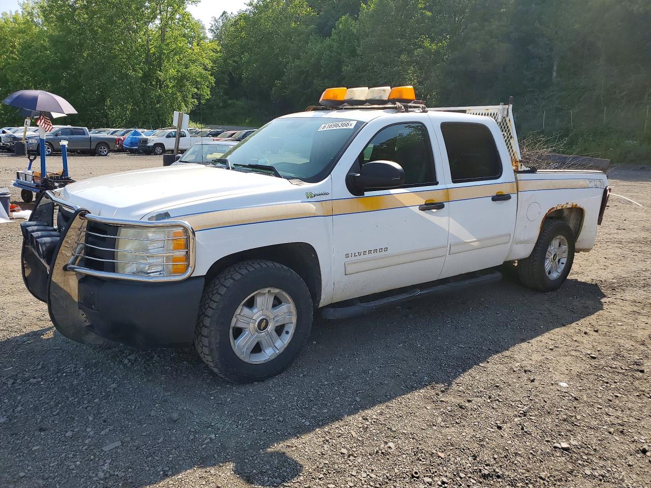 2010 Chevrolet Silverado K1500 Hybrid White vin: 3GCXKUEJ0AG216204