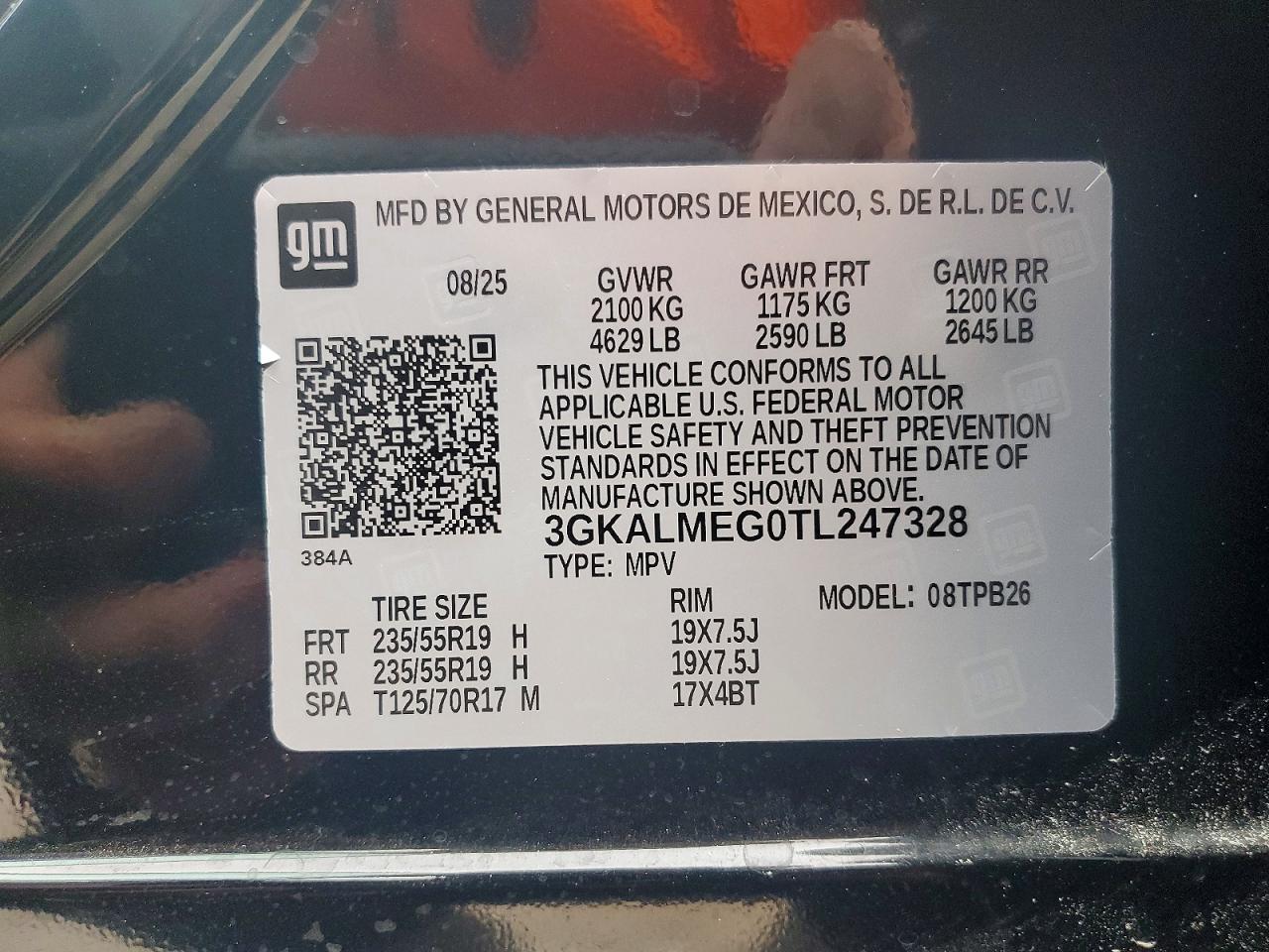 2026 Gmc Terrain Elevation Black vin: 3GKALMEG0TL247328