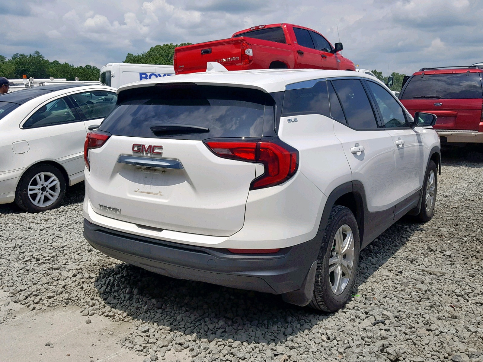 2018 Gmc Terrain Sle White vin: 3GKALMEV0JL158063