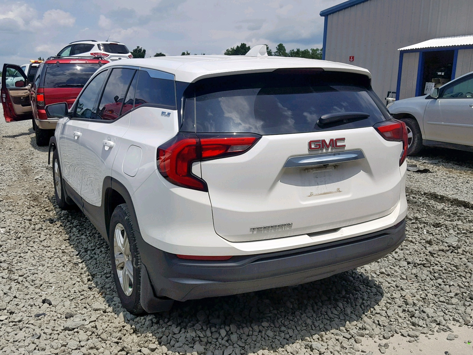 2018 Gmc Terrain Sle White vin: 3GKALMEV0JL158063