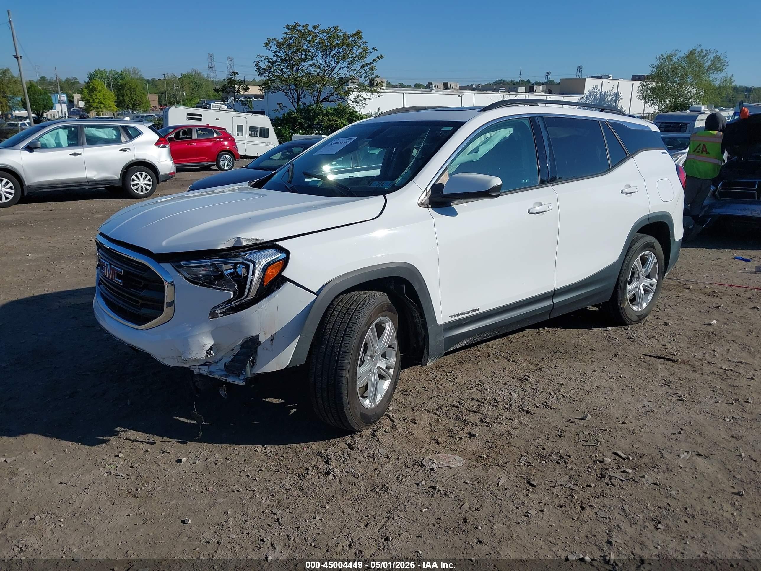 2018 Gmc Terrain Sle White vin: 3GKALMEV0JL250158
