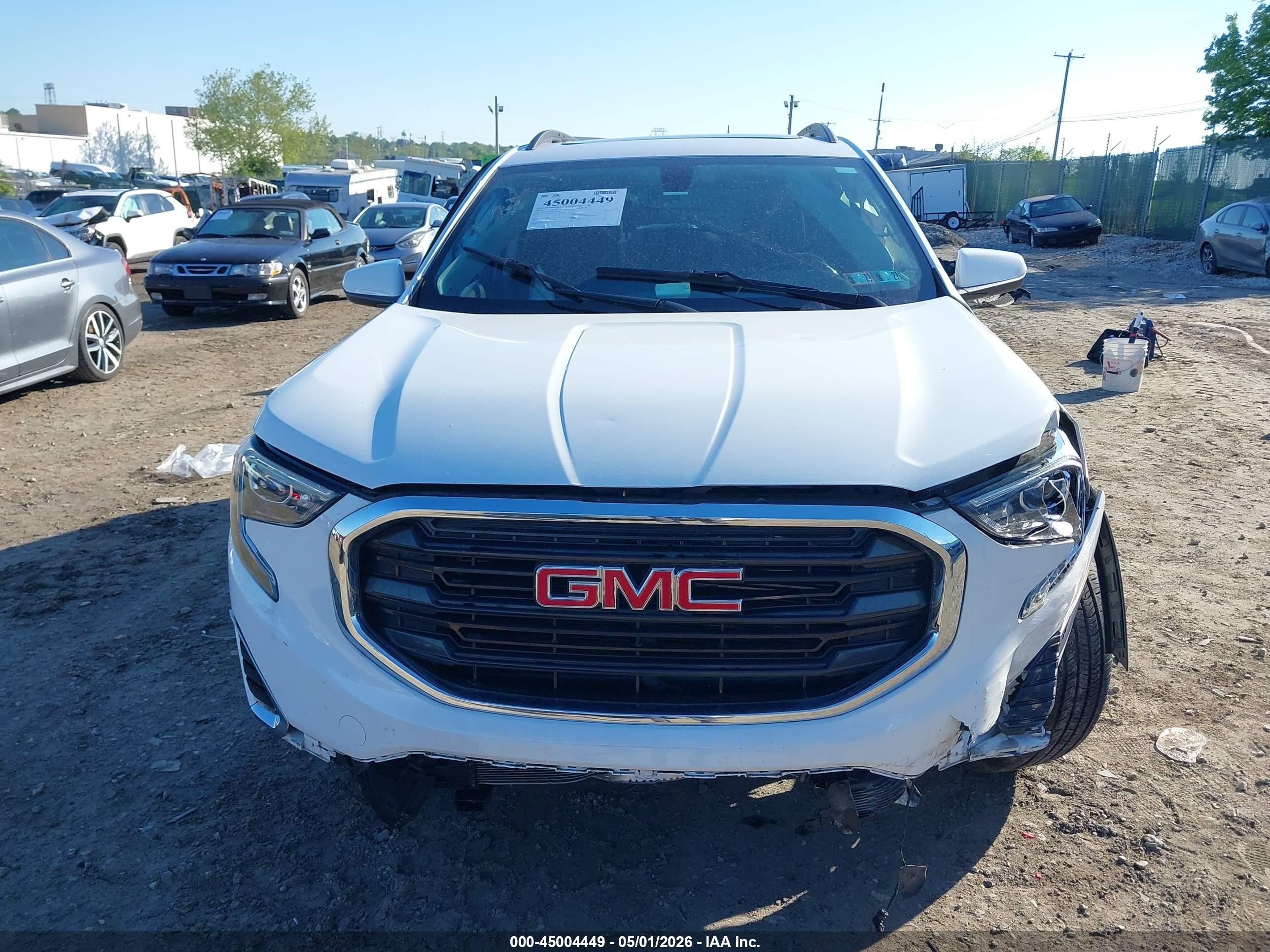 2018 Gmc Terrain Sle White vin: 3GKALMEV0JL250158